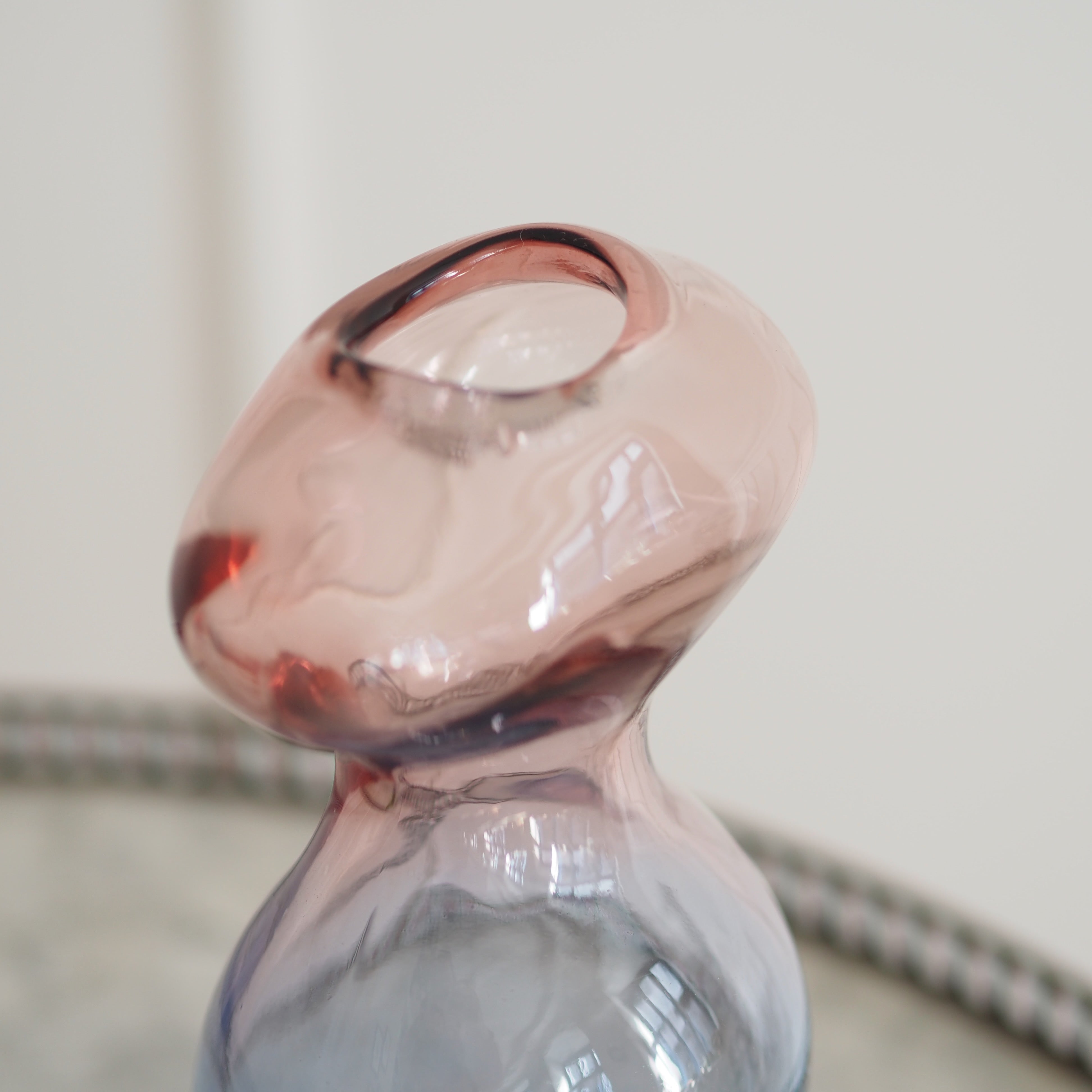 Glasvase Ombré · farbiges Dekorglas für Einzelblüten