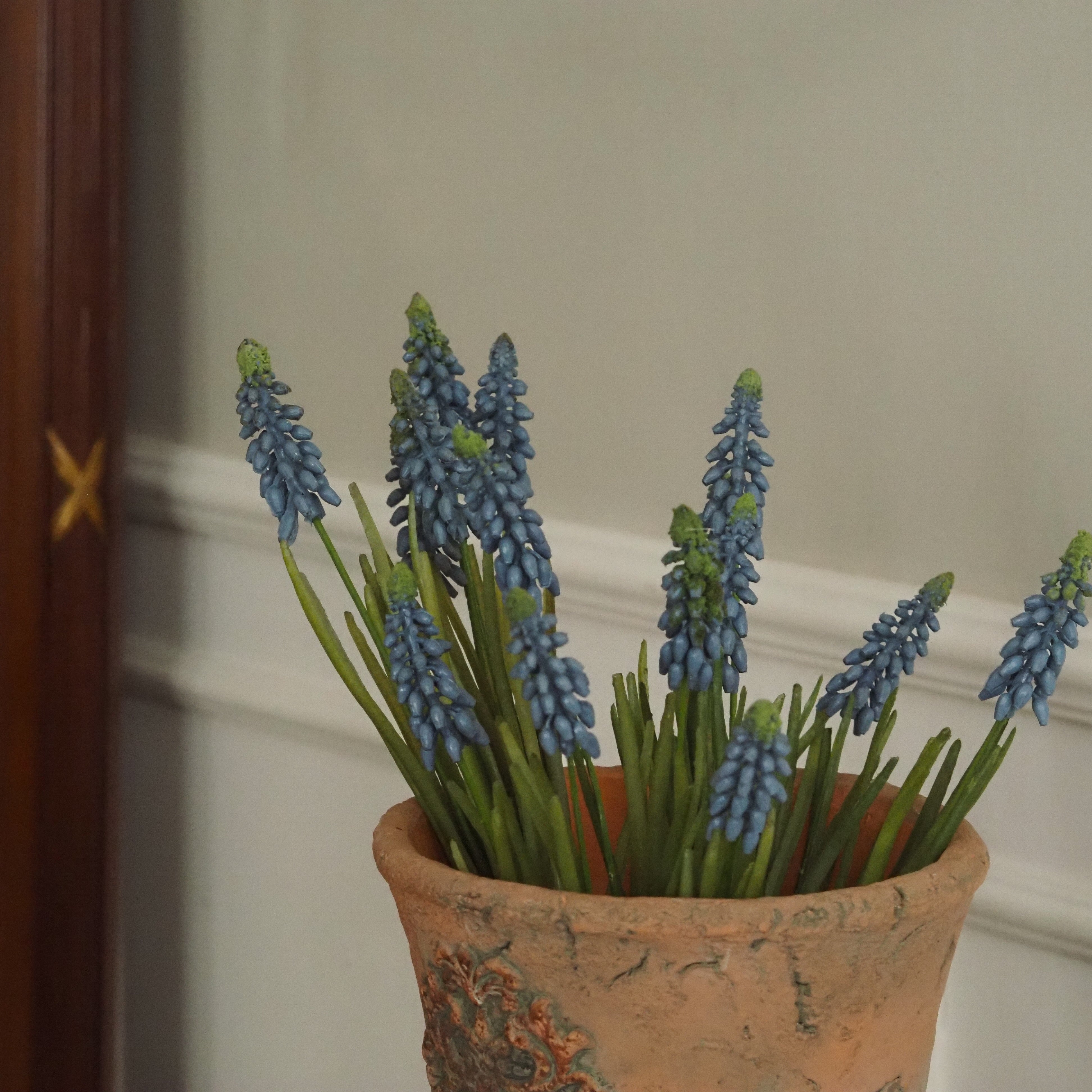 Muscari Zweig · künstliche Traubenhyazinthe in Blau