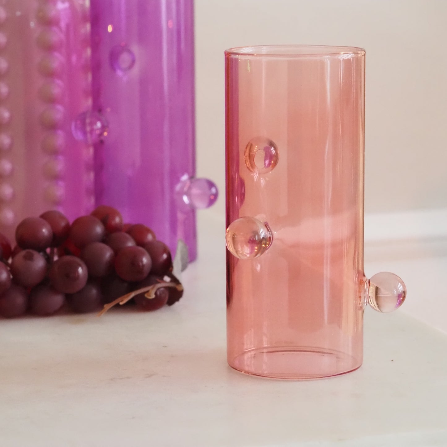 DECOR - NEW - Glasvase mit Kugeln
