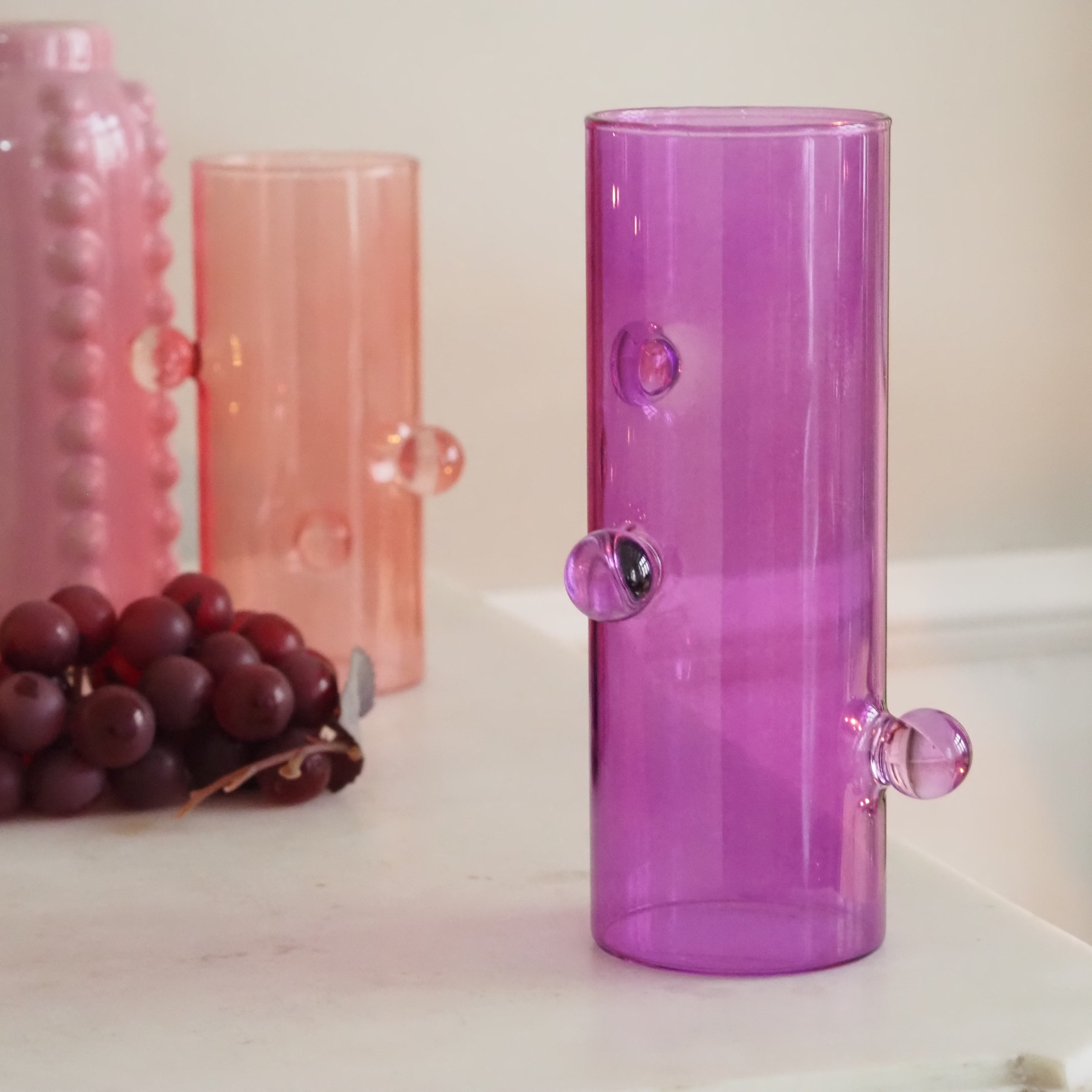 DECOR - NEW - Glasvase mit Kugeln