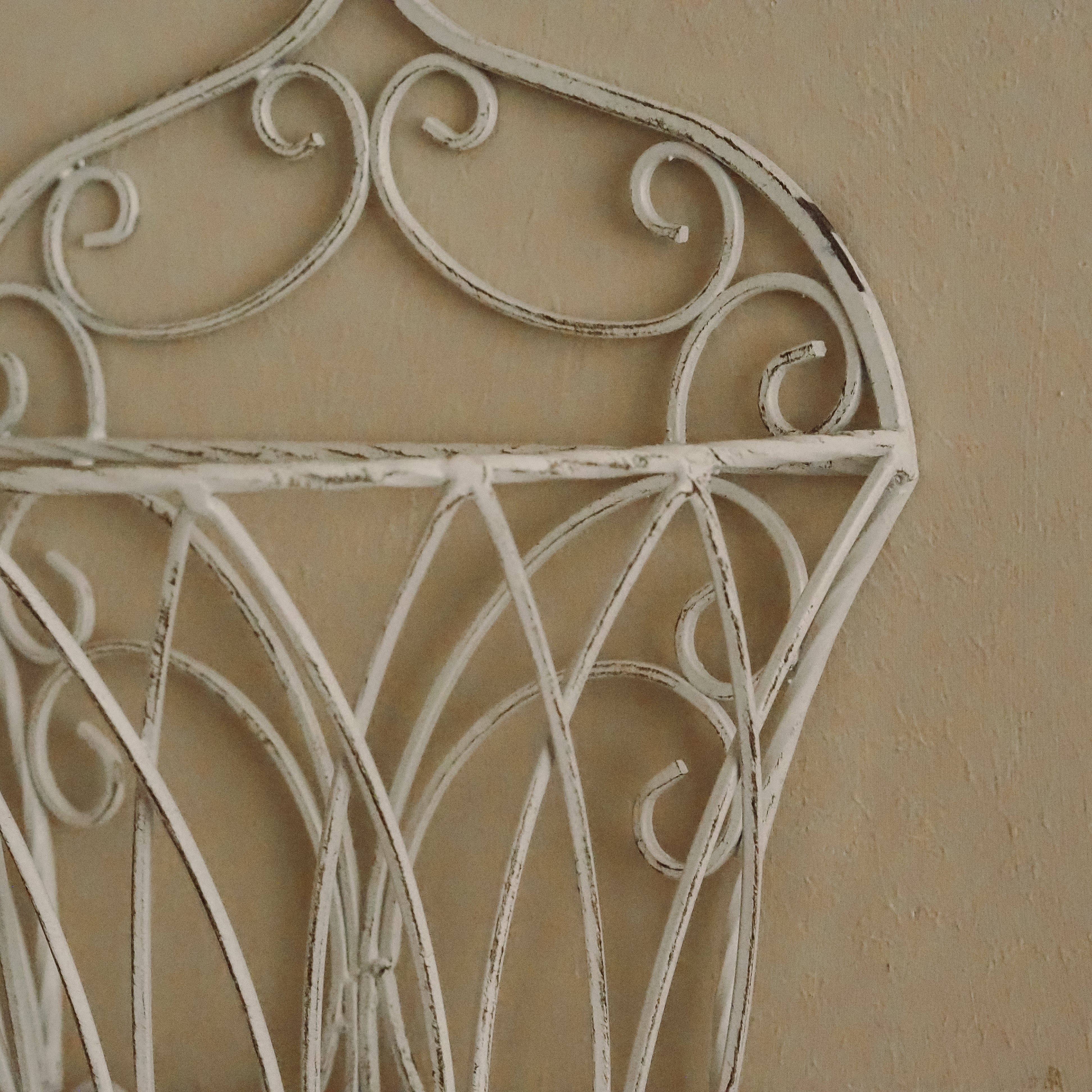 Futterraufe Wandkorb weiß · Set aus 2 · französischer Landhausstil