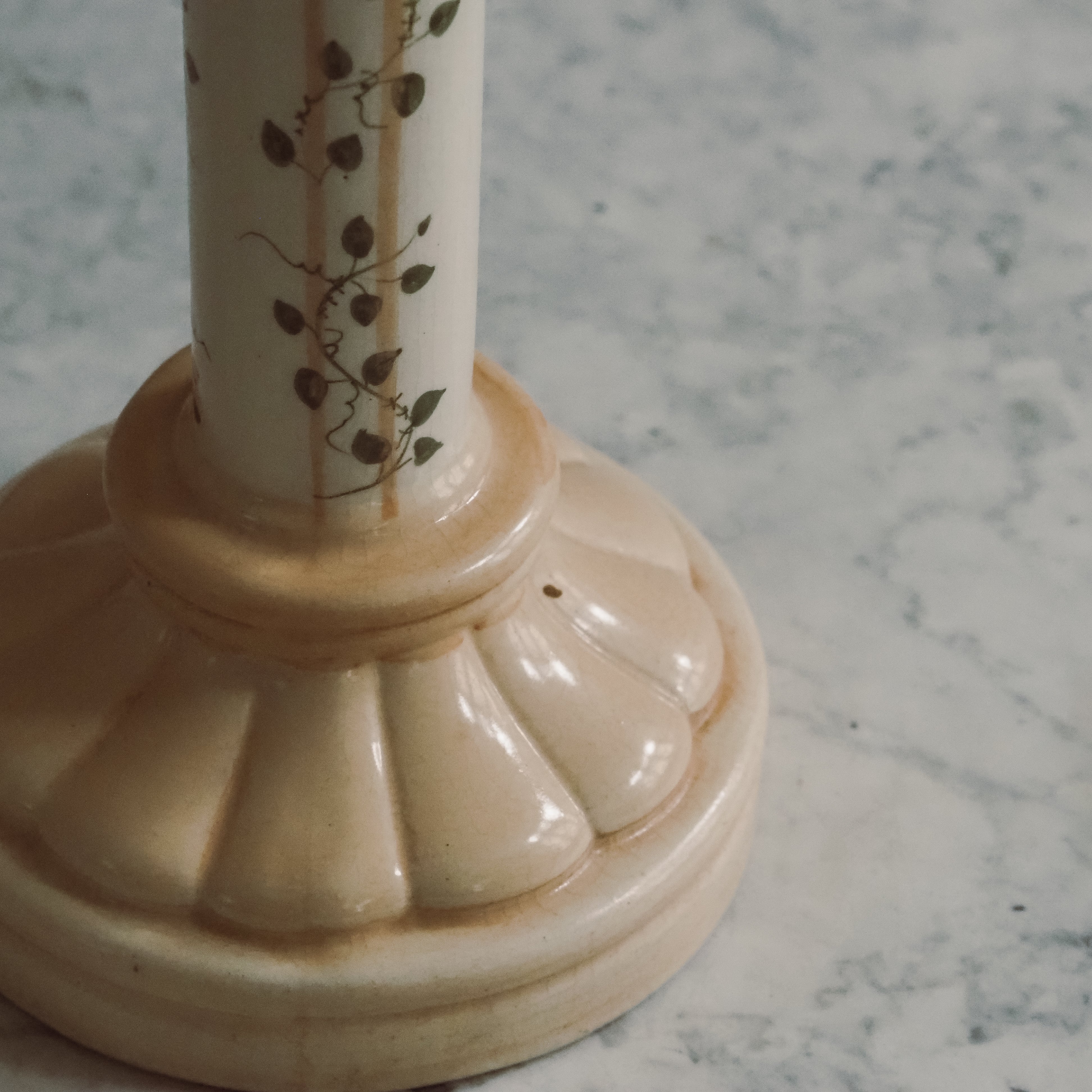 Kerzenhalter aus Keramik · handbemalt im Provence-Stil