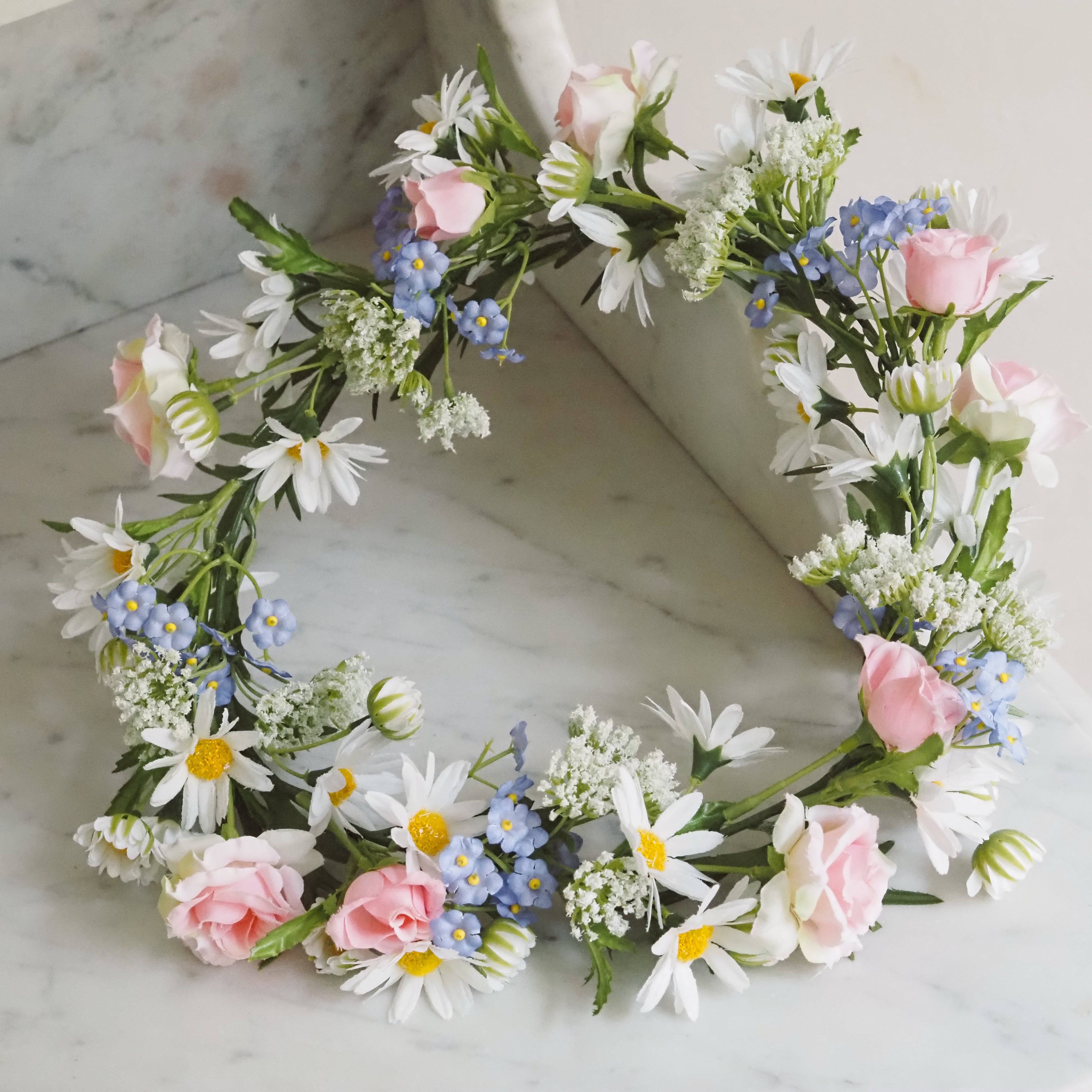 Frühlings-Blütenkranz · florale Tür- und Wanddekoration