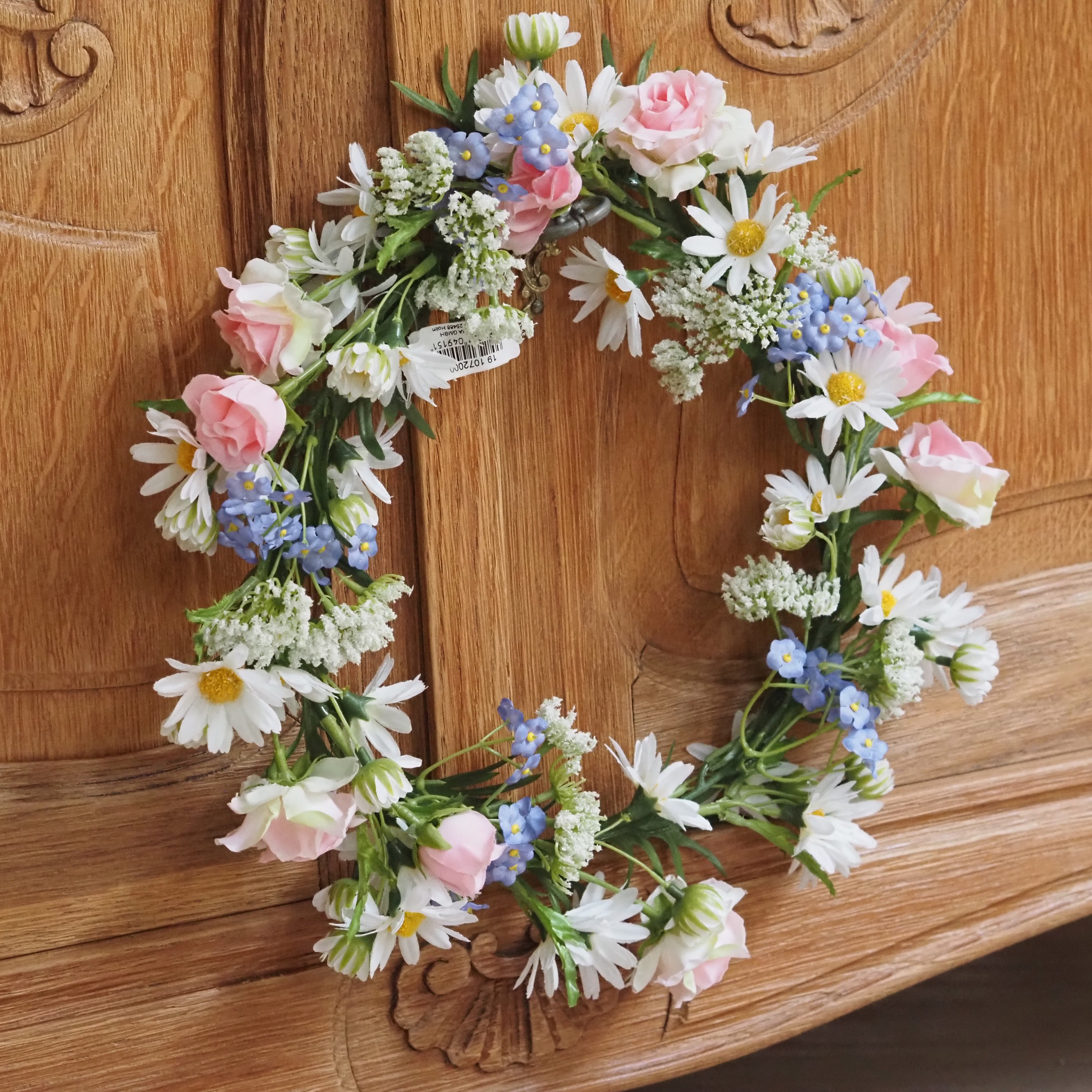 Frühlings-Blütenkranz · florale Tür- und Wanddekoration