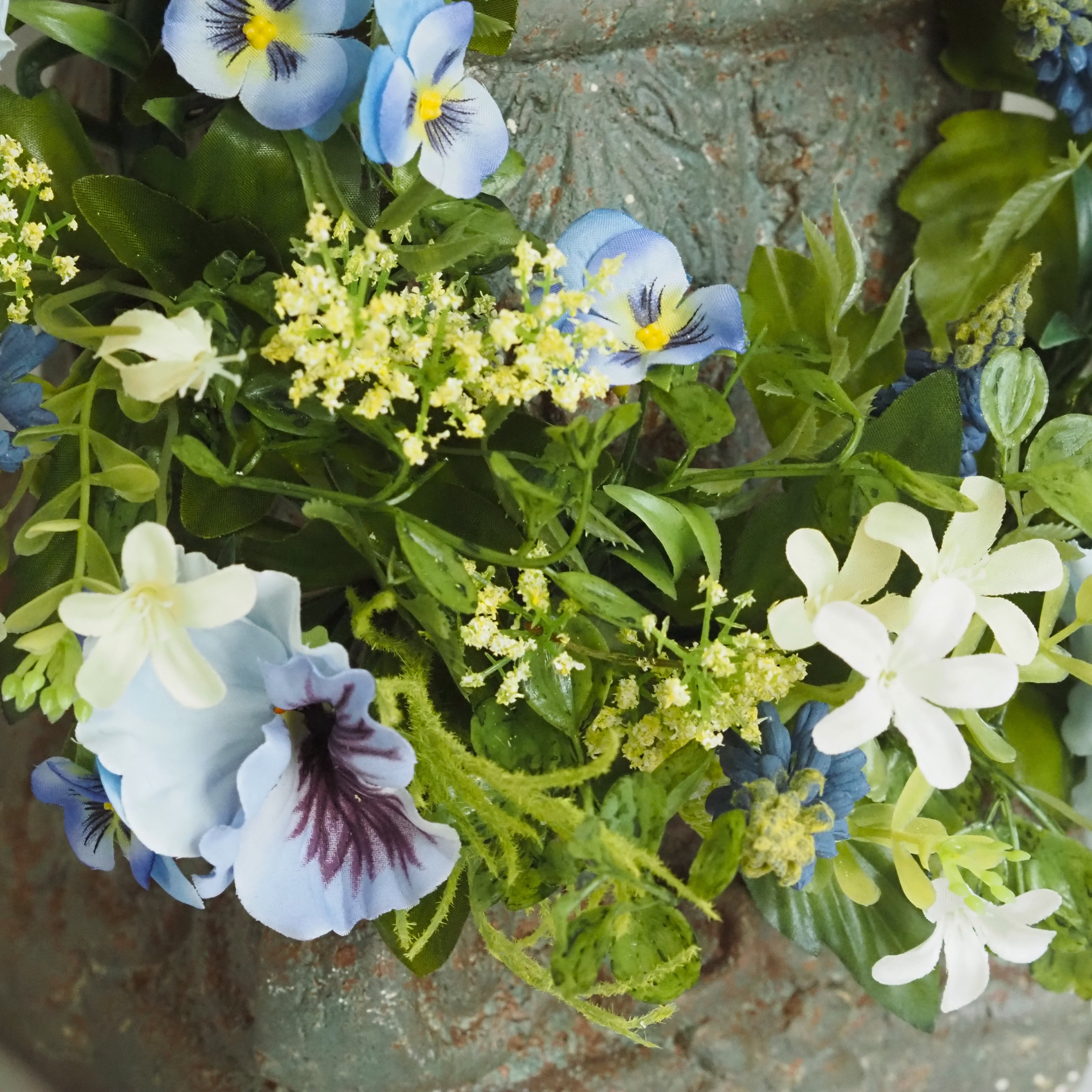 Blütenkranz Frühling · floraler Tür- oder Wandkranz