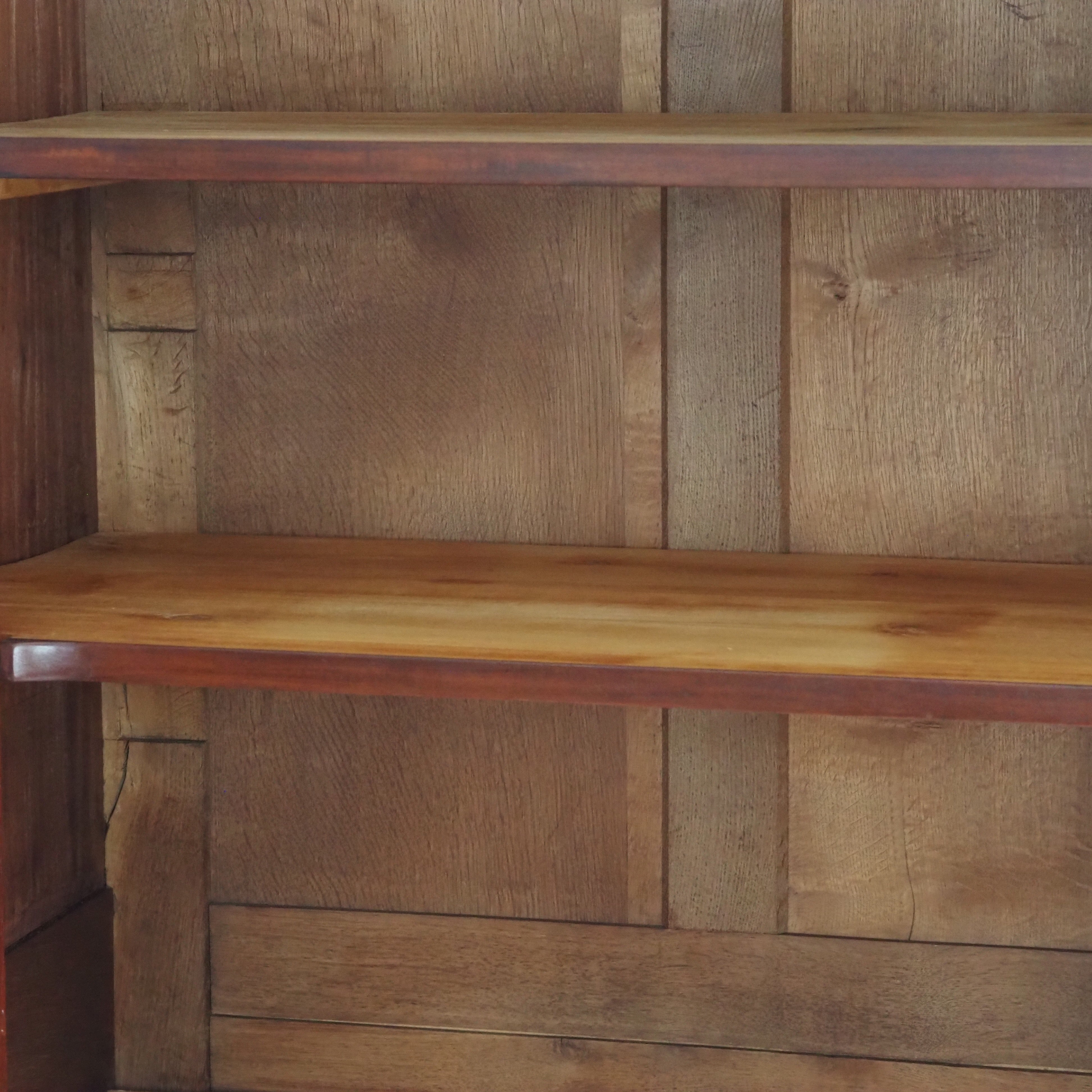 Antiker Mahagoni Kleiderschrank mit Regalböden, Gründerzeit Frankreich um 1900