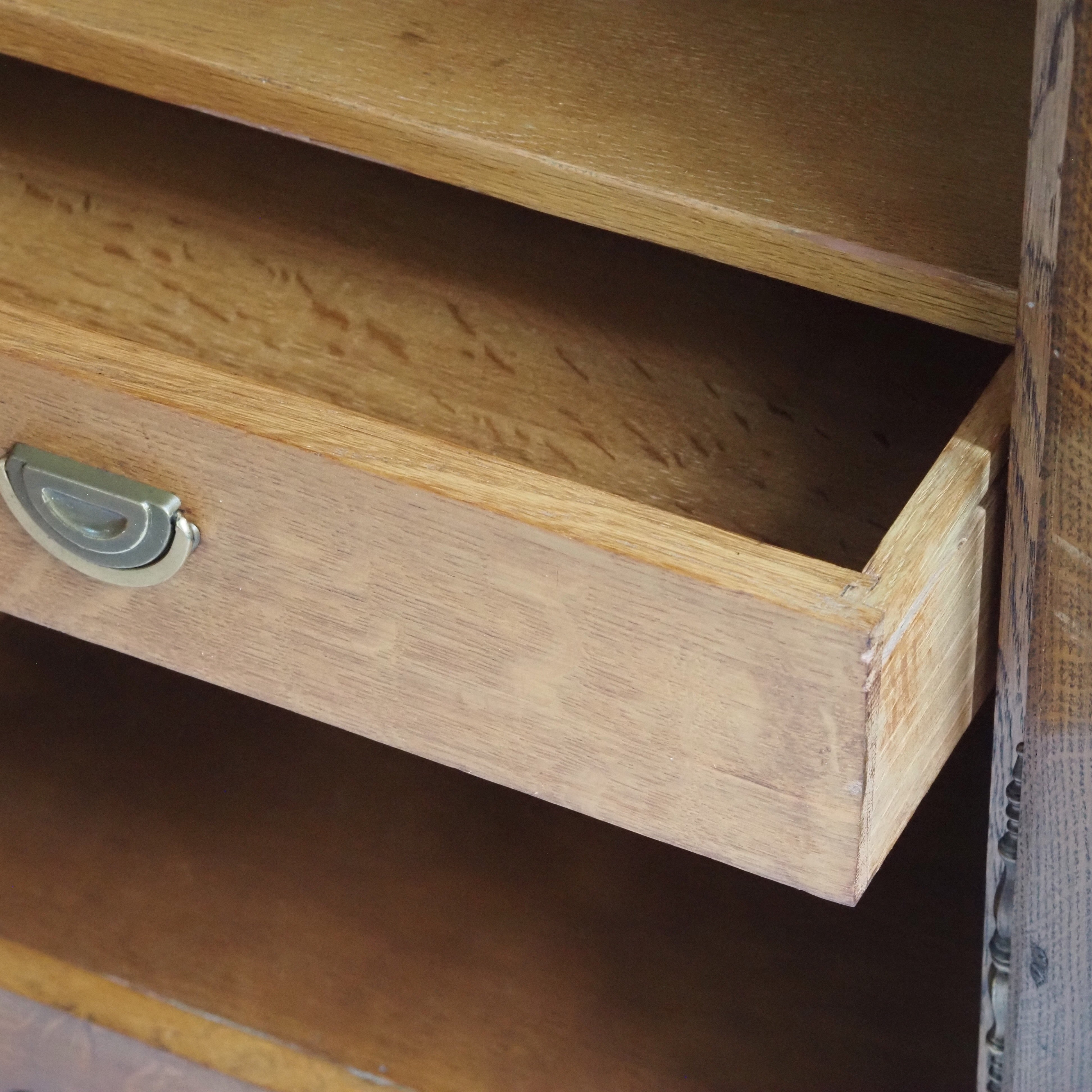 Kleiderschrank Louis XV Stil Eiche 4-türig um 1970