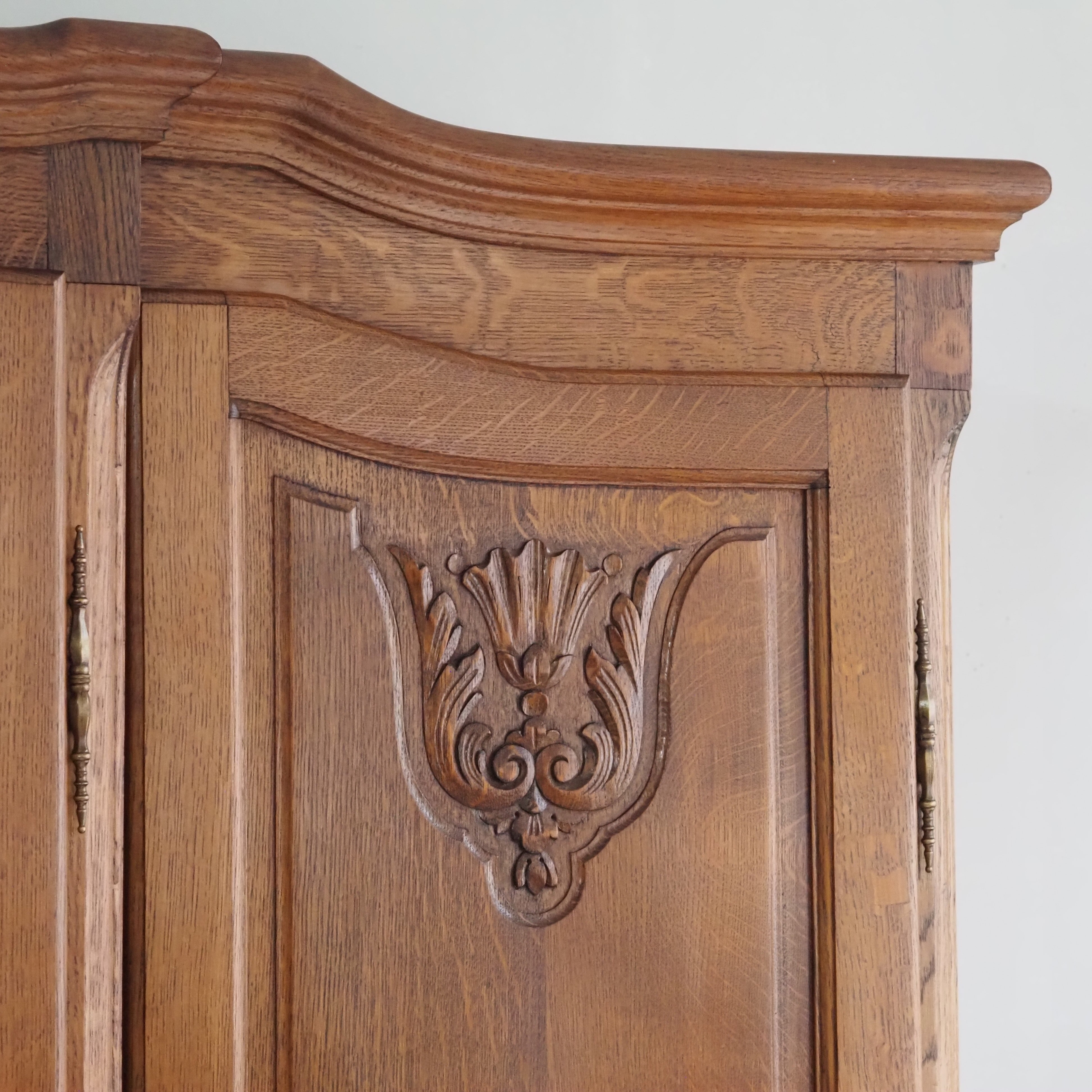 Kleiderschrank Louis XV Stil Eiche 4-türig um 1970