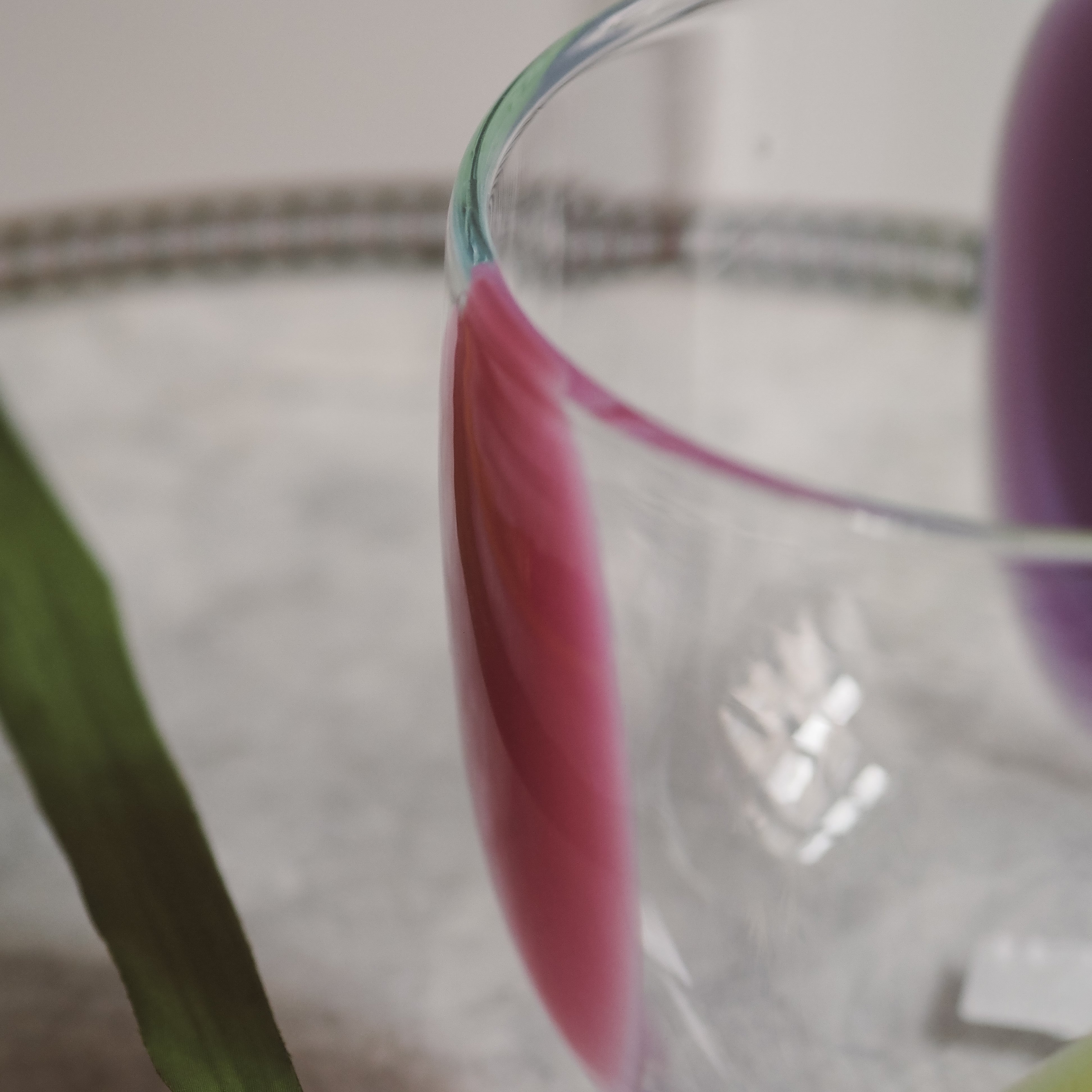 Glasvase · farbige Studio-Glas-Anmutung
