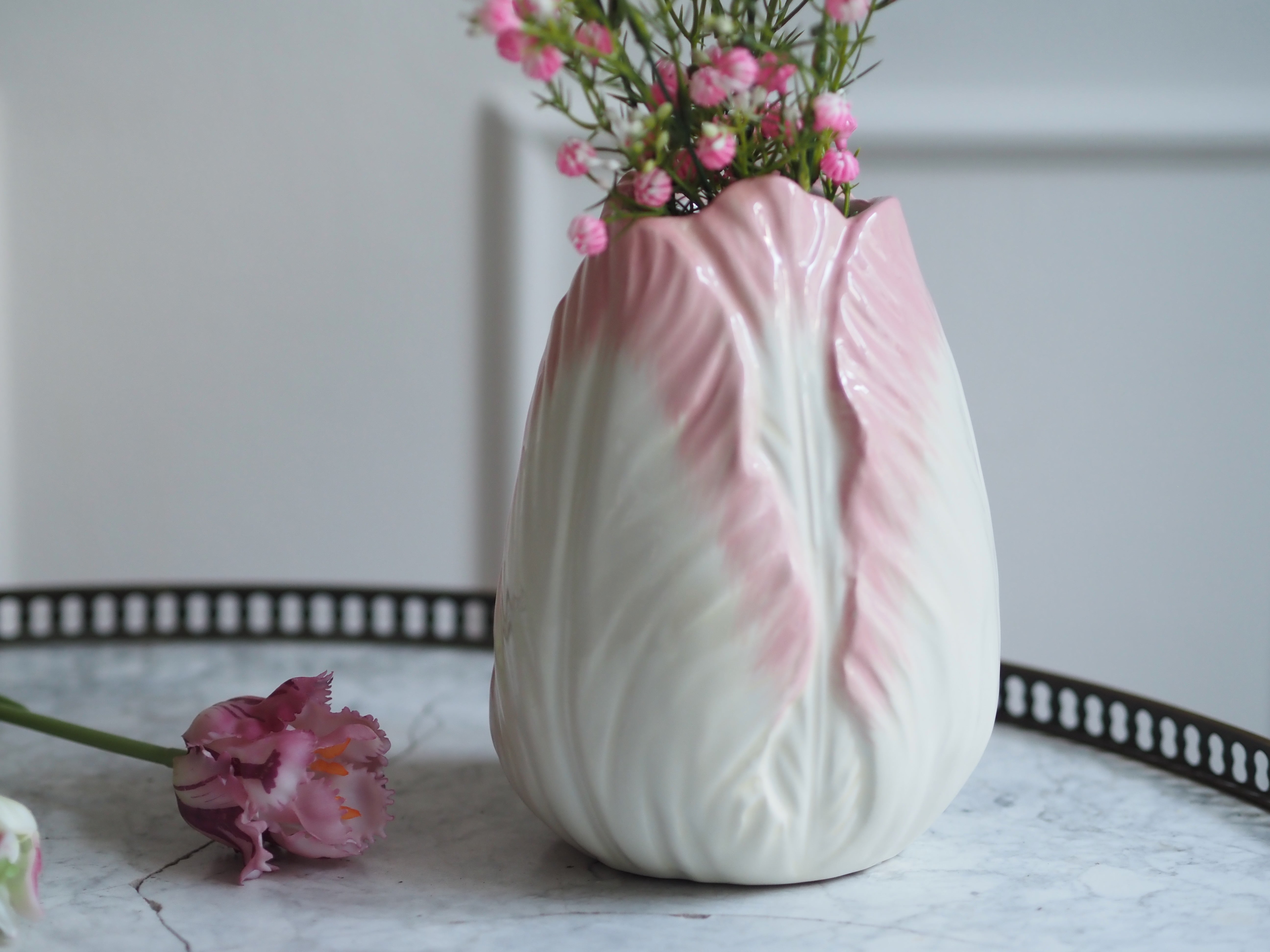 Vase Tulpenform · organische Moderne / florale Keramik Blumenvase