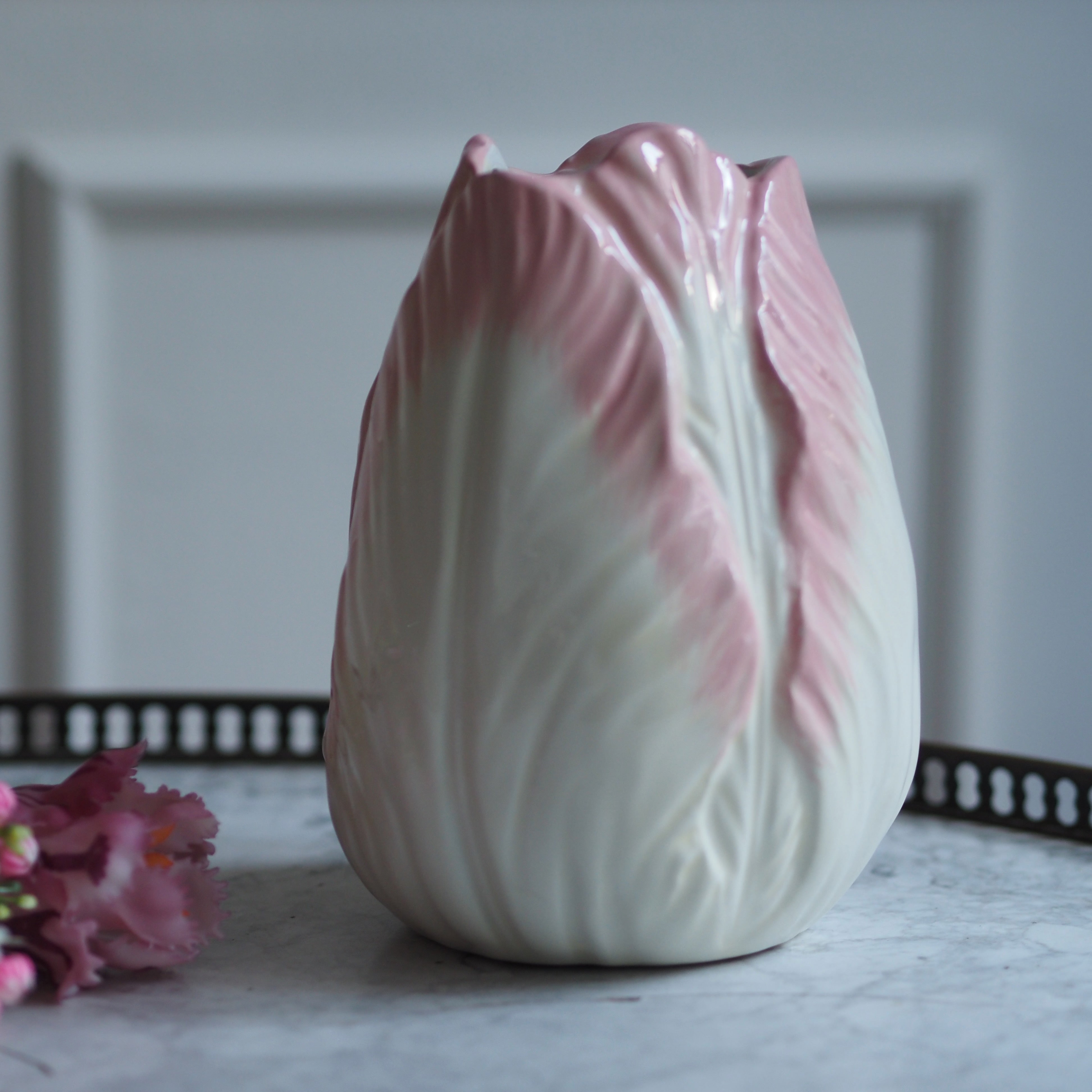 Vase Tulpenform · organische Moderne / florale Keramik Blumenvase