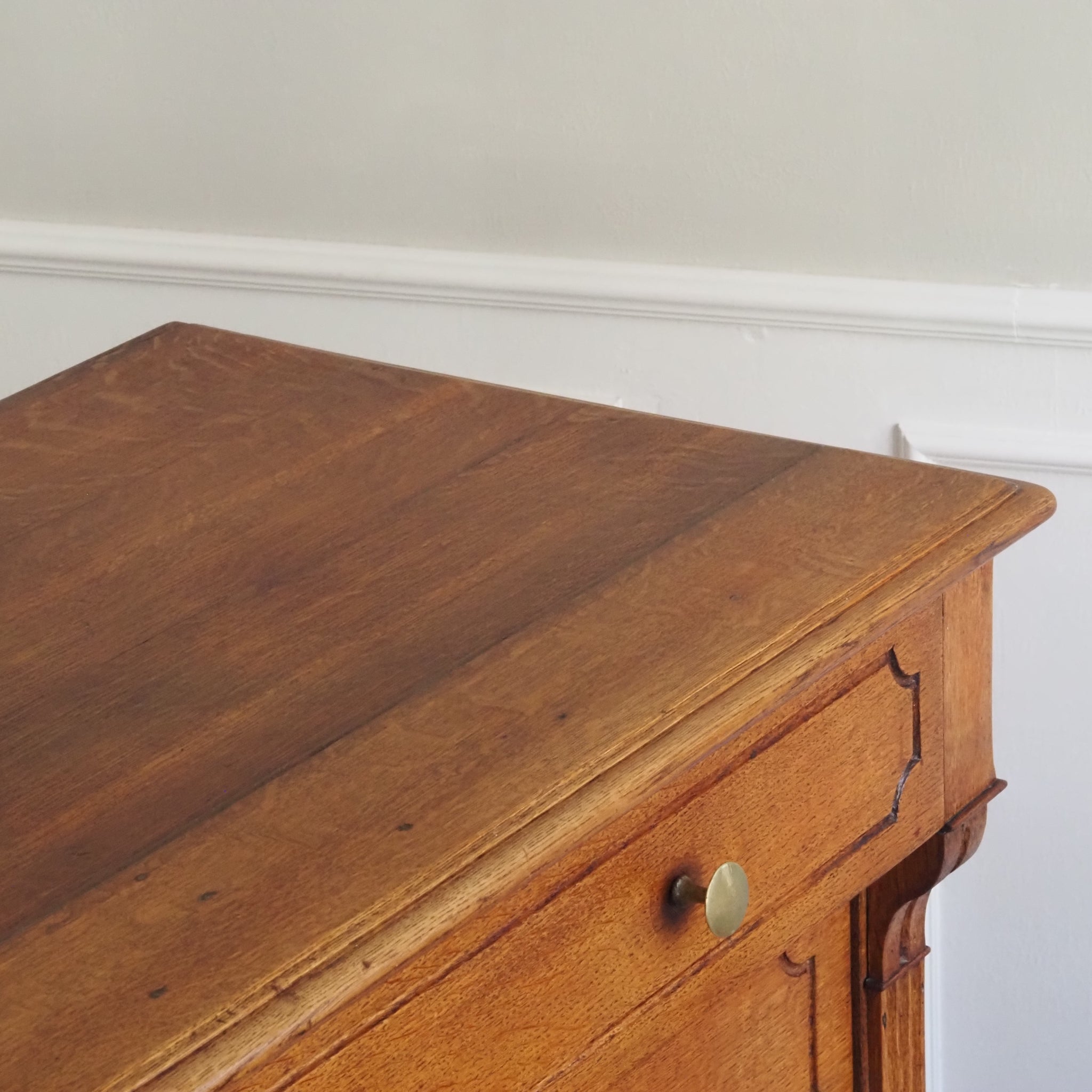 Elegante antike Schubladenkommode um 1880 - Kommode Eiche honigbraun