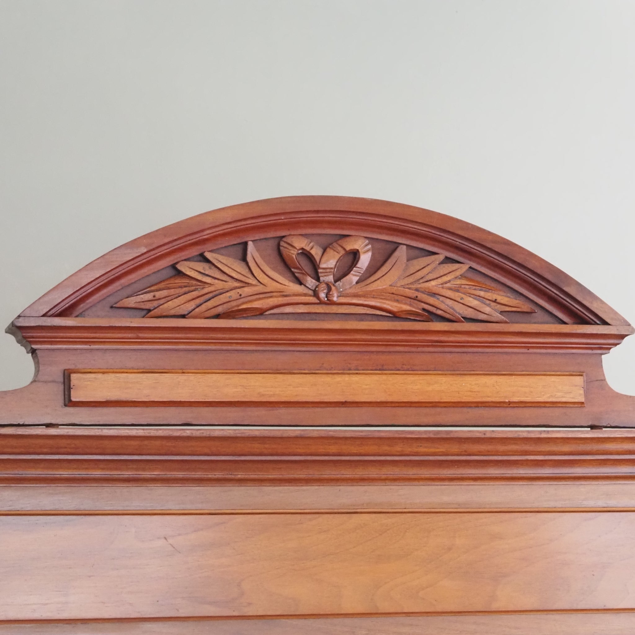 Antiker Mahagoni Kleiderschrank mit Spiegel um 1890 - 2-türiger Gründerzeit Schrank