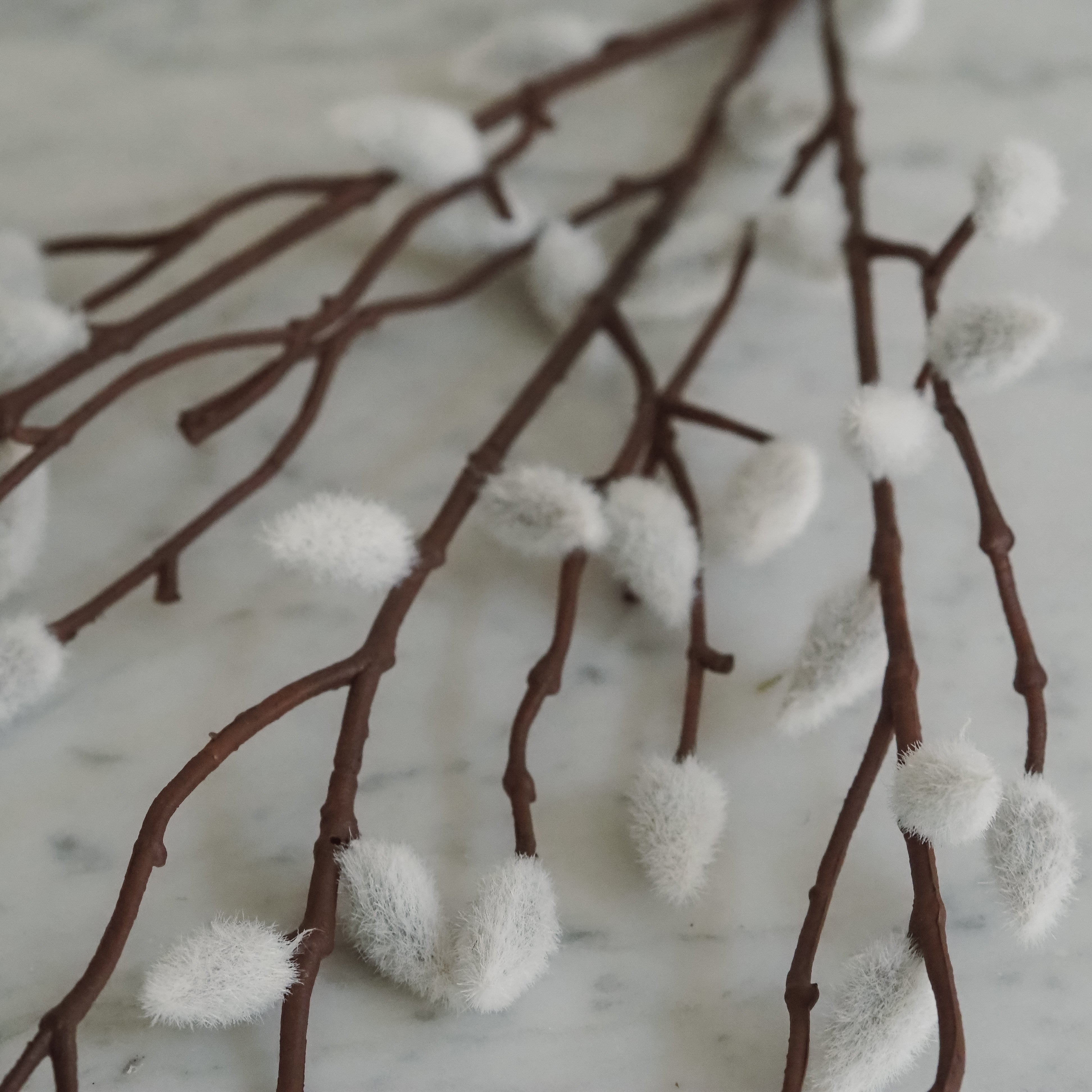 Dekozweig Weidenkätzchen · naturgetreue Frühlingsdekoration