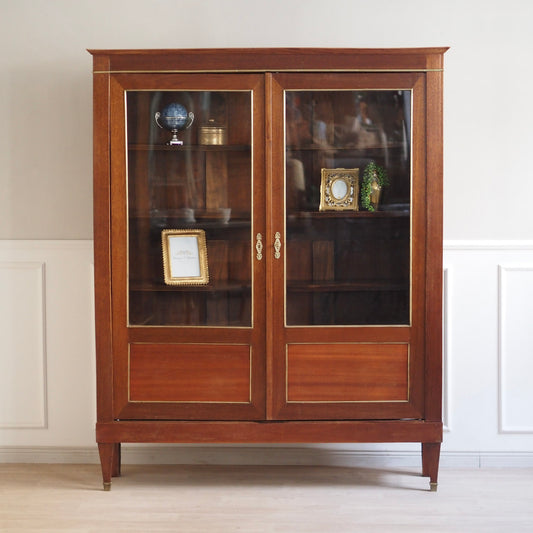 EPOCHE 1850 - Französische Vitrine mit Messing, Empire