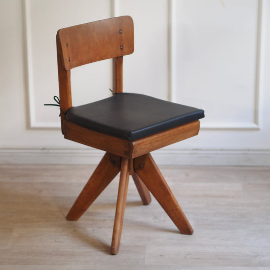 EPOCHE 1960 - Midcentury Kinderstuhl Vintage Schulstuhl, Drehstuhl