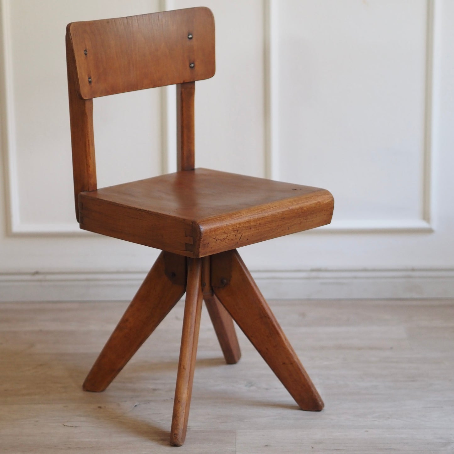 EPOCHE 1960 - Midcentury Kinderstuhl Vintage Schulstuhl, Drehstuhl