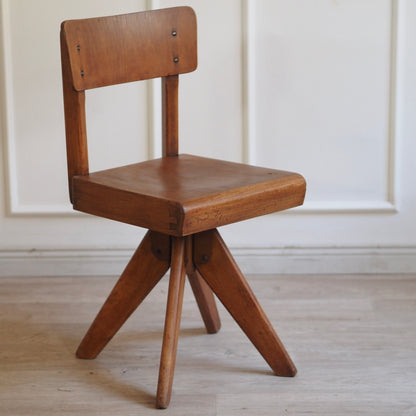 EPOCHE 1960 - Midcentury Kinderstuhl Vintage Schulstuhl, Drehstuhl