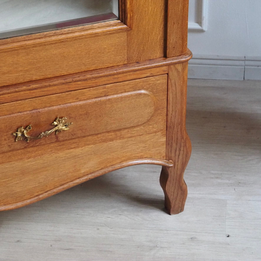 Spiegelschrank Frankreich um 1900 mit Schubladen - Antiker Kleiderschrank Jugendstil