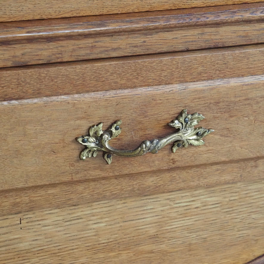 Spiegelschrank Frankreich um 1900 mit Schubladen - Antiker Kleiderschrank Jugendstil