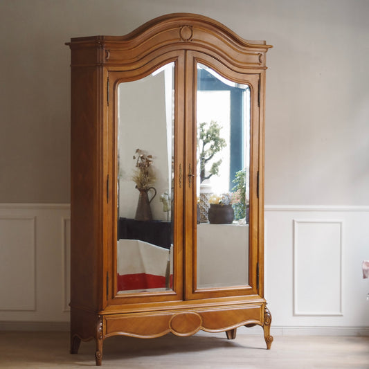EPOCHE 1890 - Antiker französischer Spiegelschrank im Louis XV Stil