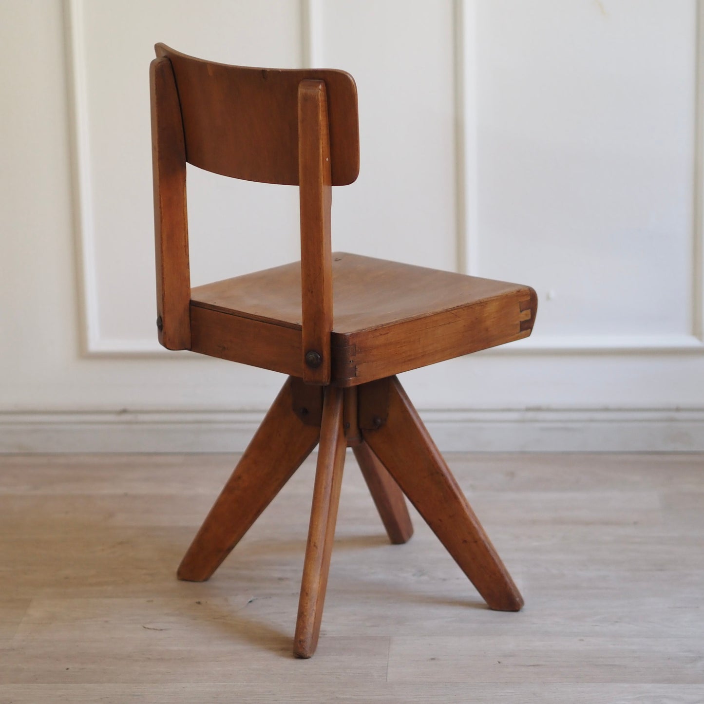 EPOCHE 1960 - Midcentury Kinderstuhl Vintage Schulstuhl, Drehstuhl