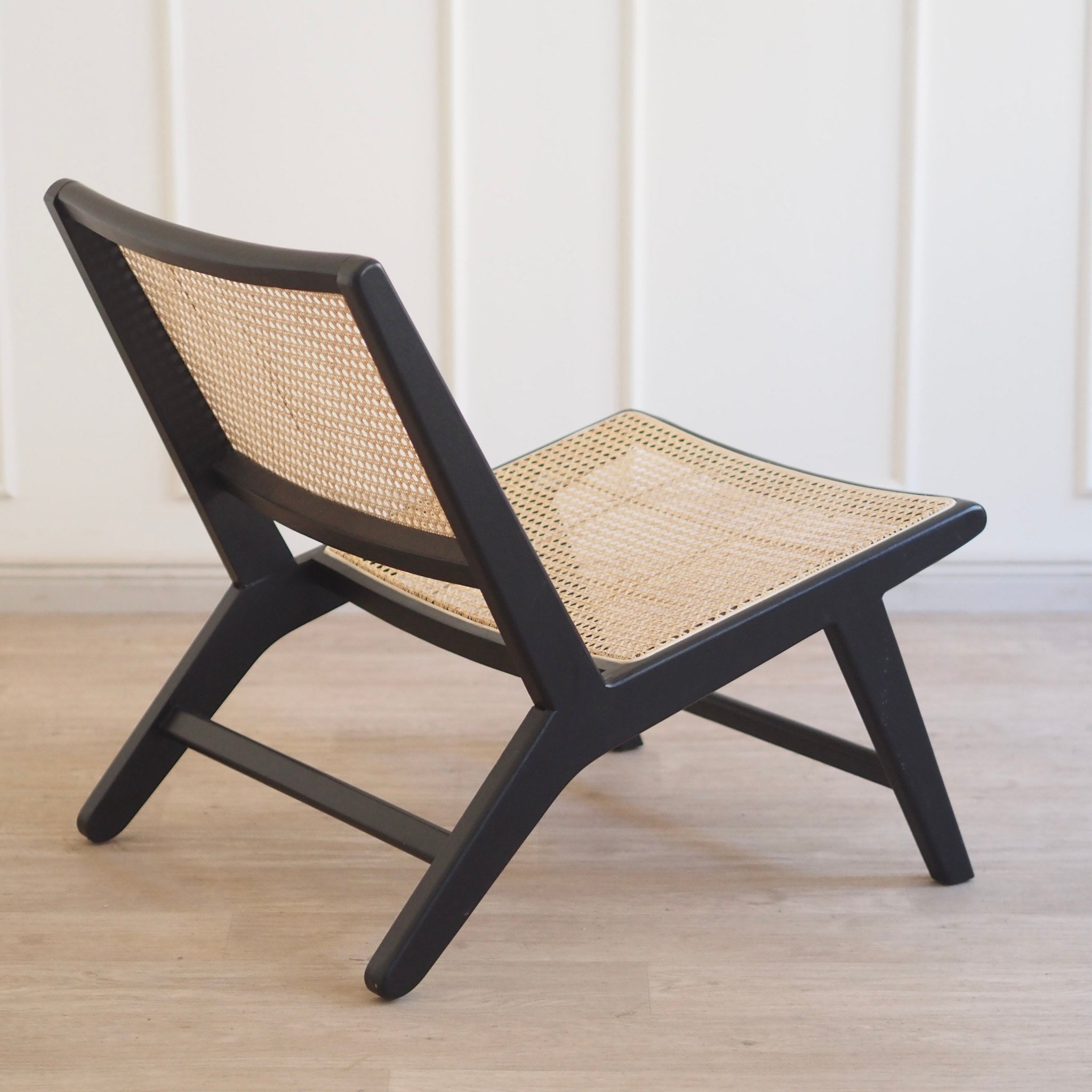 Loungesessel mit Wiener Geflecht aus Massivholz
