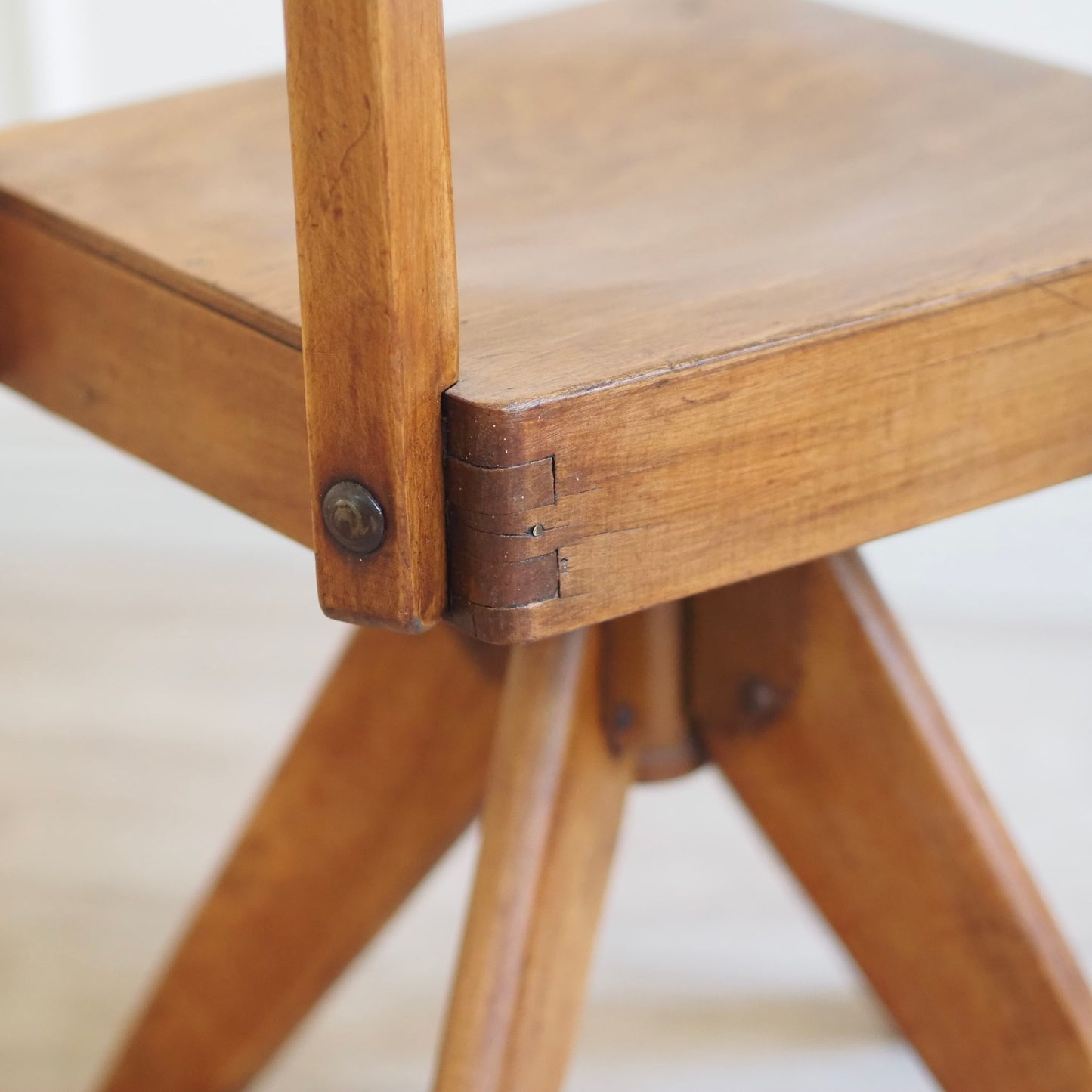 EPOCHE 1960 - Midcentury Kinderstuhl Vintage Schulstuhl, Drehstuhl