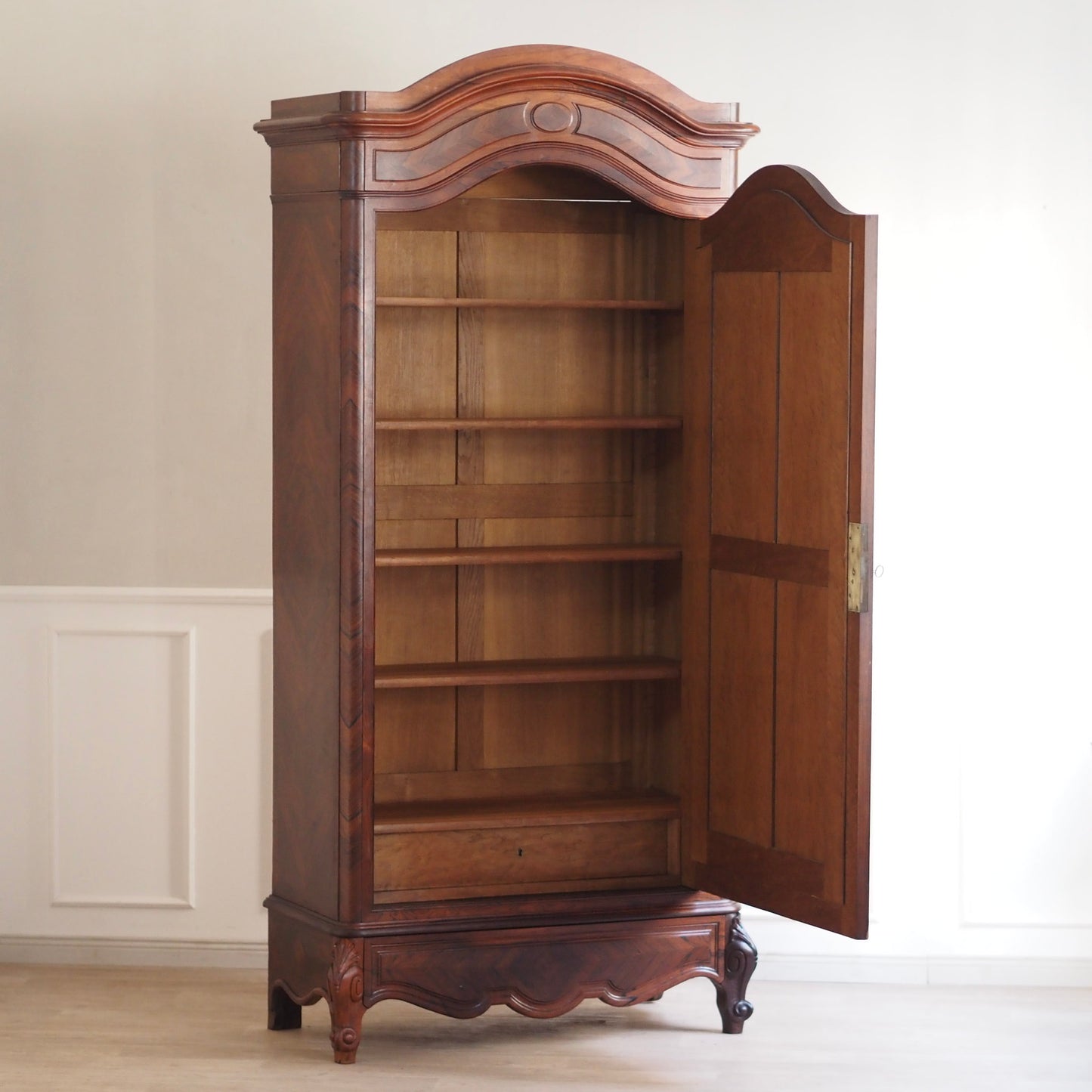 EPOCHE 1890 - Antiker Spiegelschrank aus edlem Palisander, Louis Philippe Kleiderschrank