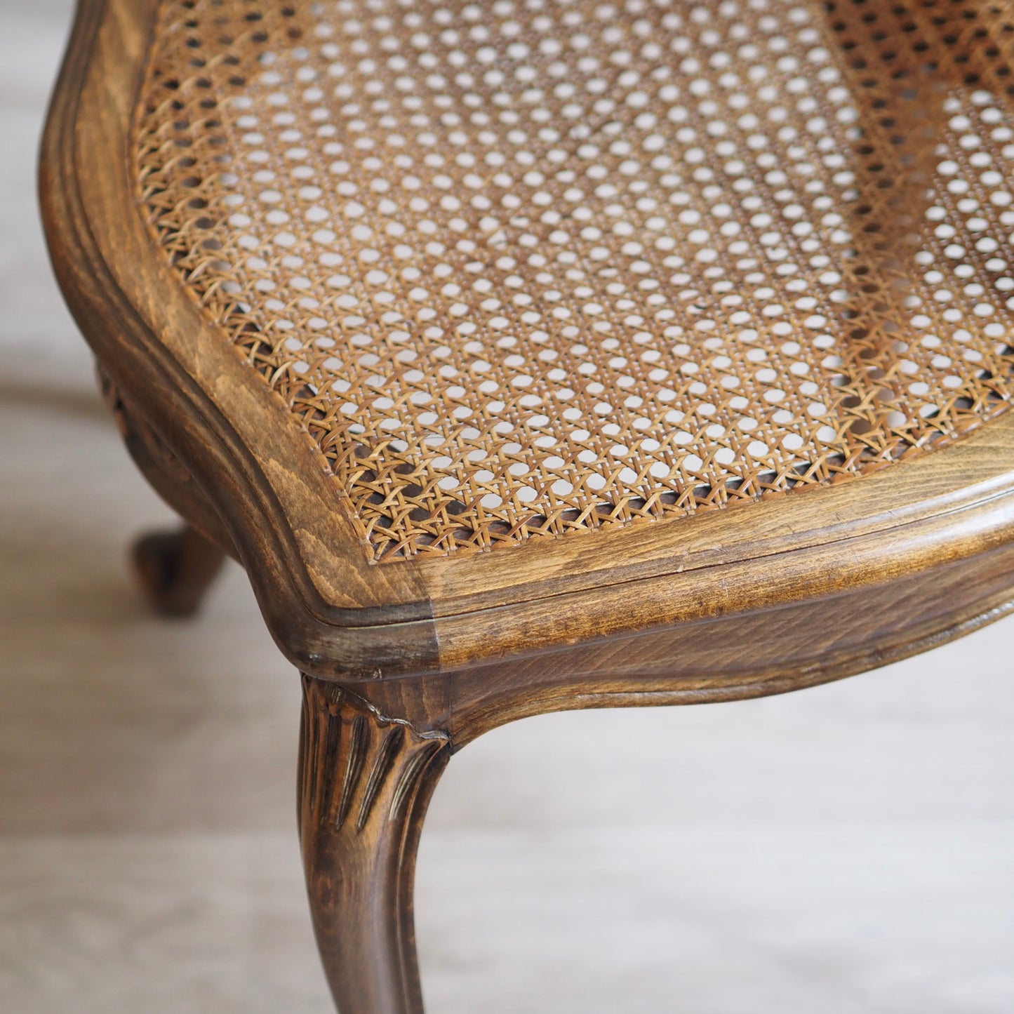 EPOCHE 1920 - 4 Louis XV Stühle mit Wiener Geflecht, Stuhl Set Esszimmer