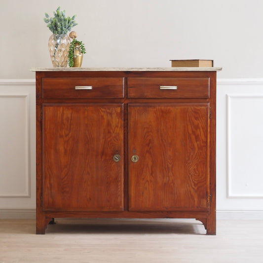 EPOCHE 1930 - Vintage Kommode / Küchenbuffet mit Glasdetails
