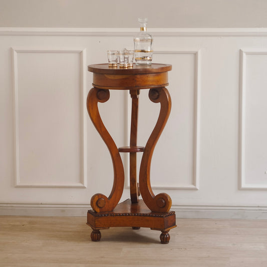 REPRO 1890 - Antiker Beistelltisch Blumenhocker im Biedermeier Stil