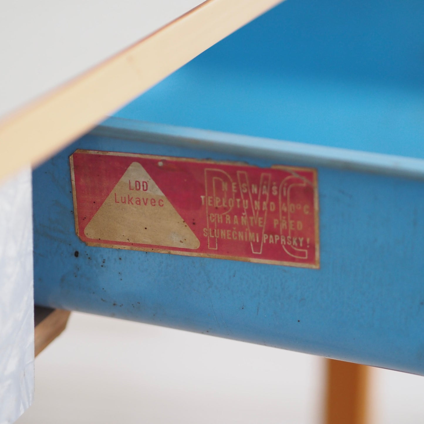 EPOCHE 1960 - Mid Century PVC Küchentisch Schreibtisch mit Schublade