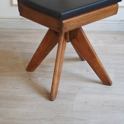 EPOCHE 1960 - Midcentury Kinderstuhl Vintage Schulstuhl, Drehstuhl