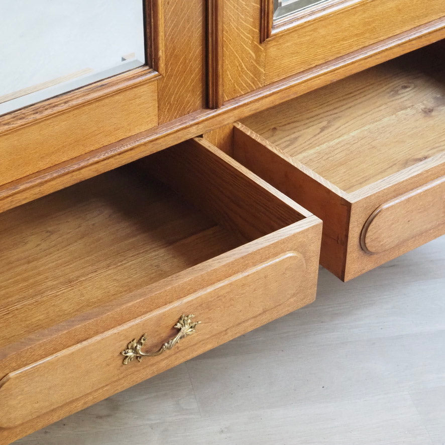 Spiegelschrank Frankreich um 1900 mit Schubladen - Antiker Kleiderschrank Jugendstil
