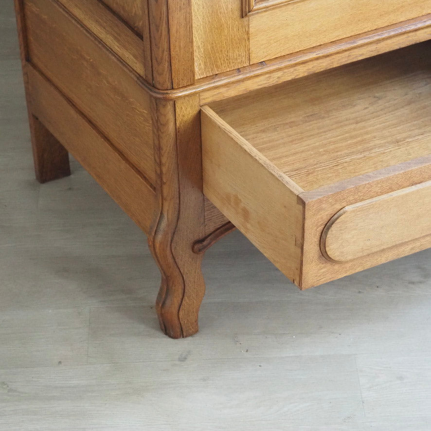 Spiegelschrank Frankreich um 1900 mit Schubladen - Antiker Kleiderschrank Jugendstil