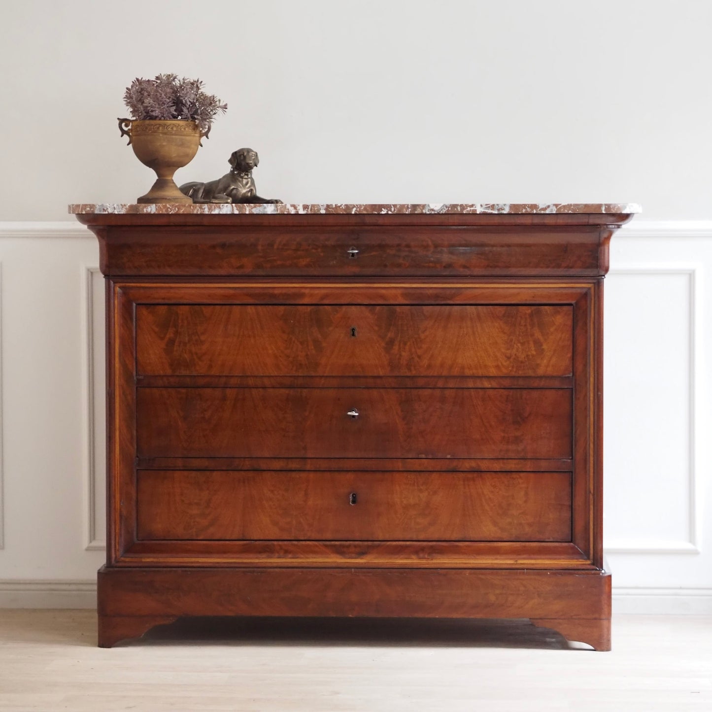 EPOCHE 1890 - Französische Mahagoni Kommode Louis Philippe Stil