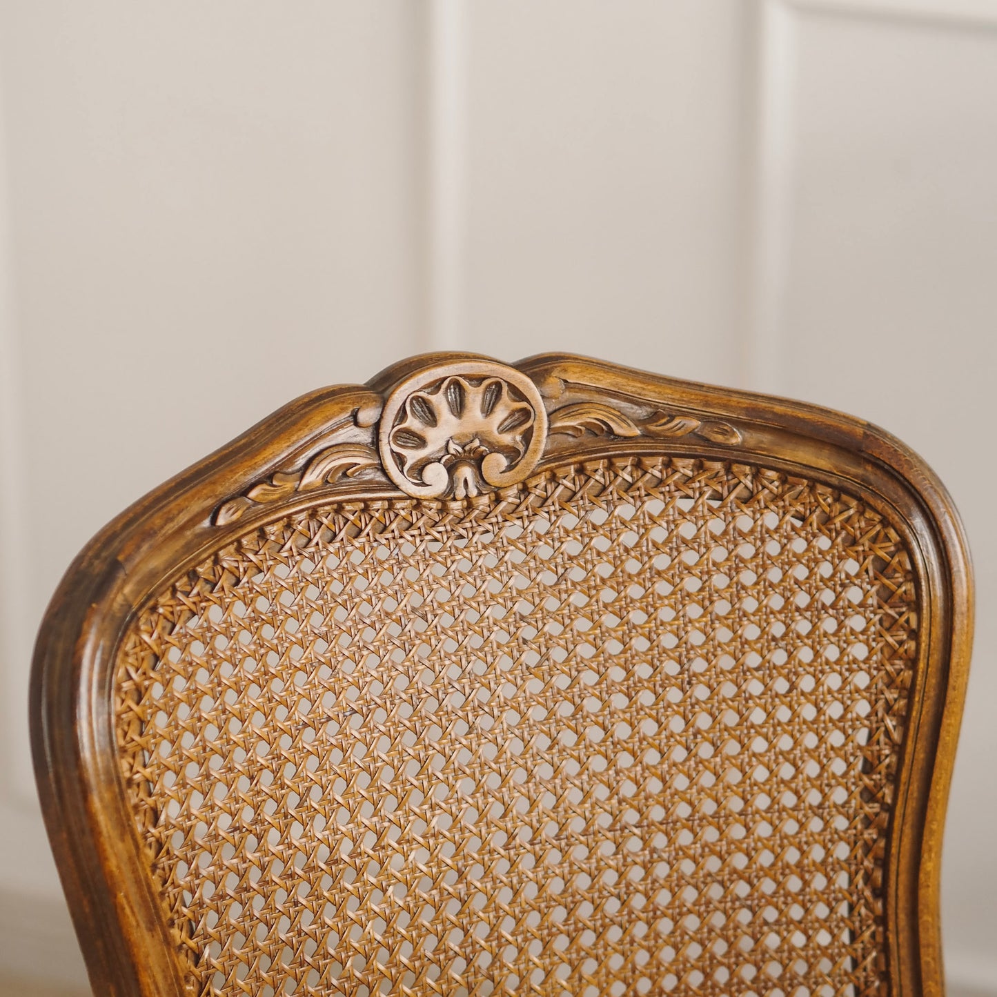 EPOCHE 1920 - 4 Louis XV Stühle mit Wiener Geflecht, Stuhl Set Esszimmer