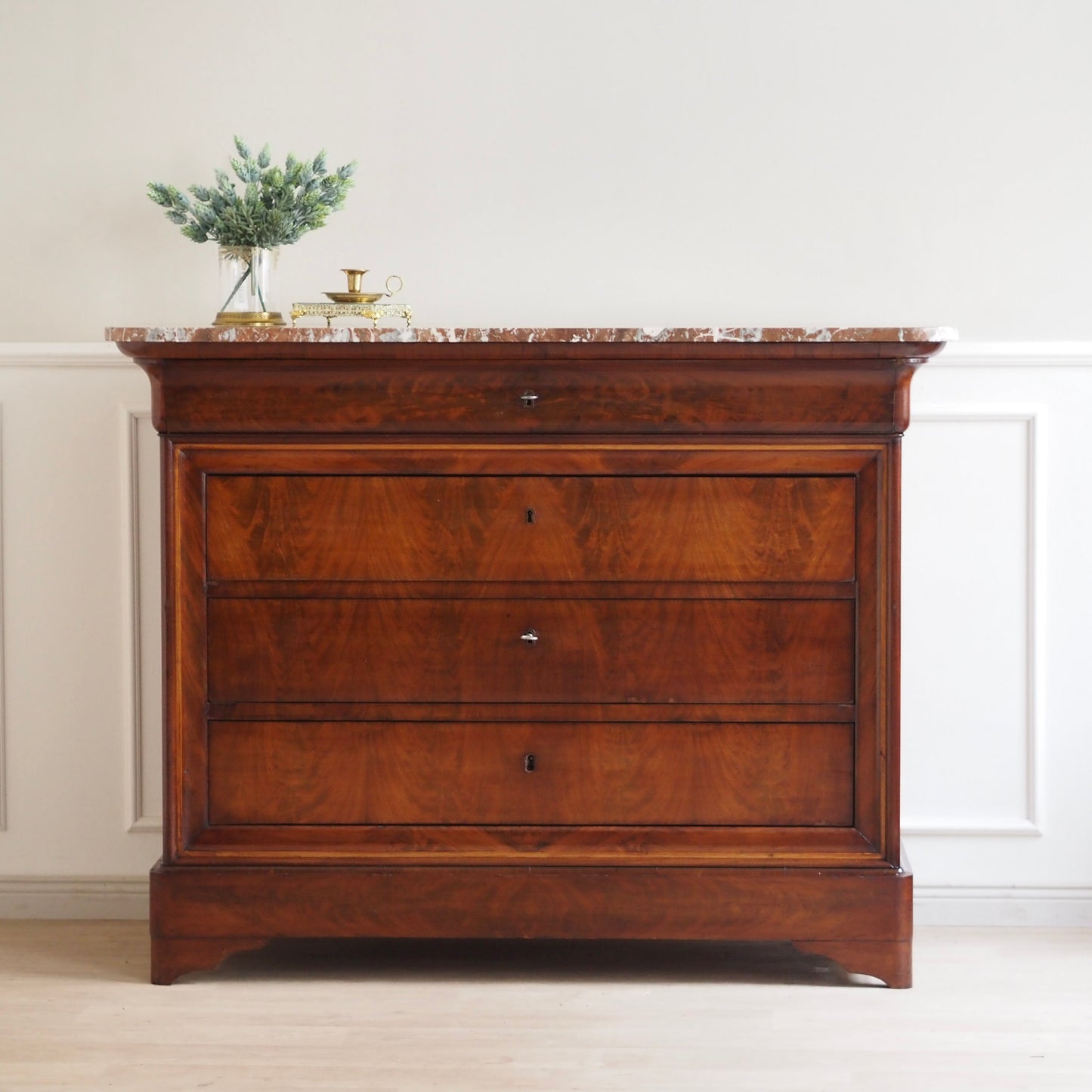 EPOCHE 1890 - Französische Mahagoni Kommode Louis Philippe Stil