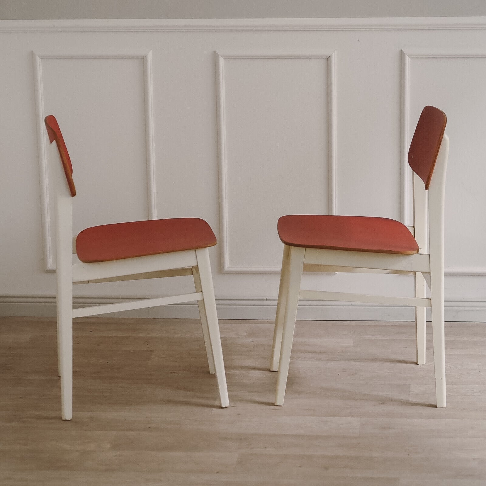 Mid Century Stühle 4er Set – Küchenstühle der 1960er Jahre
