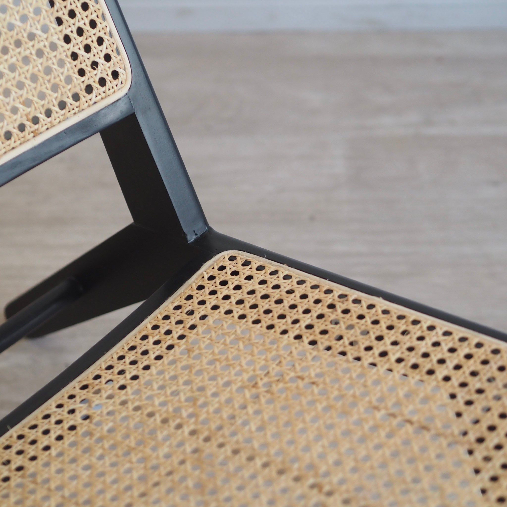 Loungesessel mit Wiener Geflecht aus Massivholz