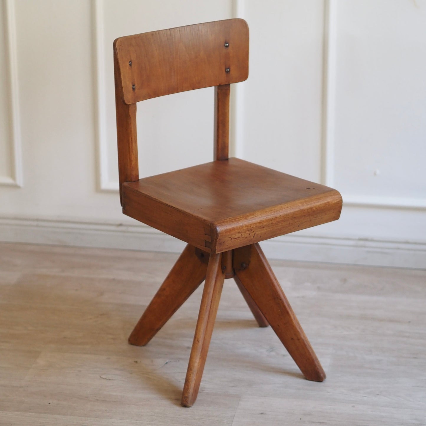 EPOCHE 1960 - Midcentury Kinderstuhl Vintage Schulstuhl, Drehstuhl