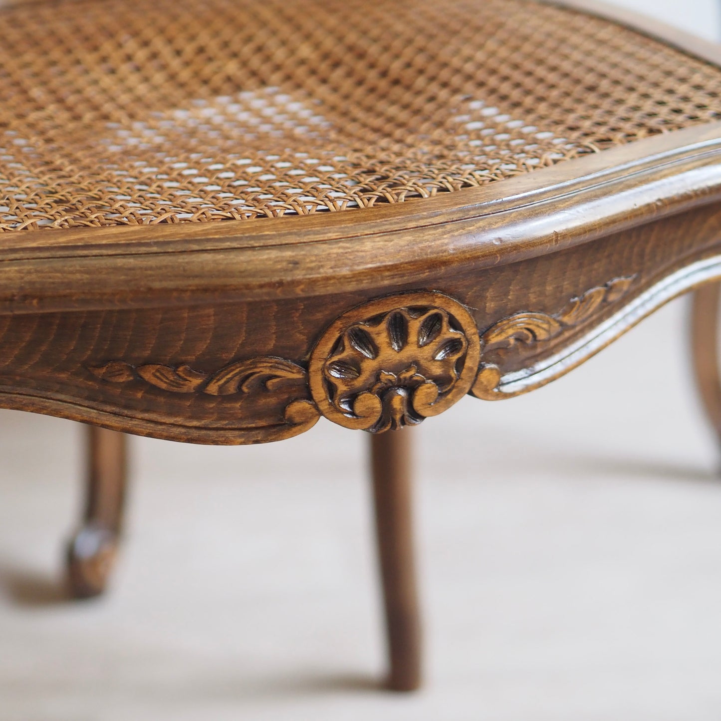 EPOCHE 1920 - 4 Louis XV Stühle mit Wiener Geflecht, Stuhl Set Esszimmer