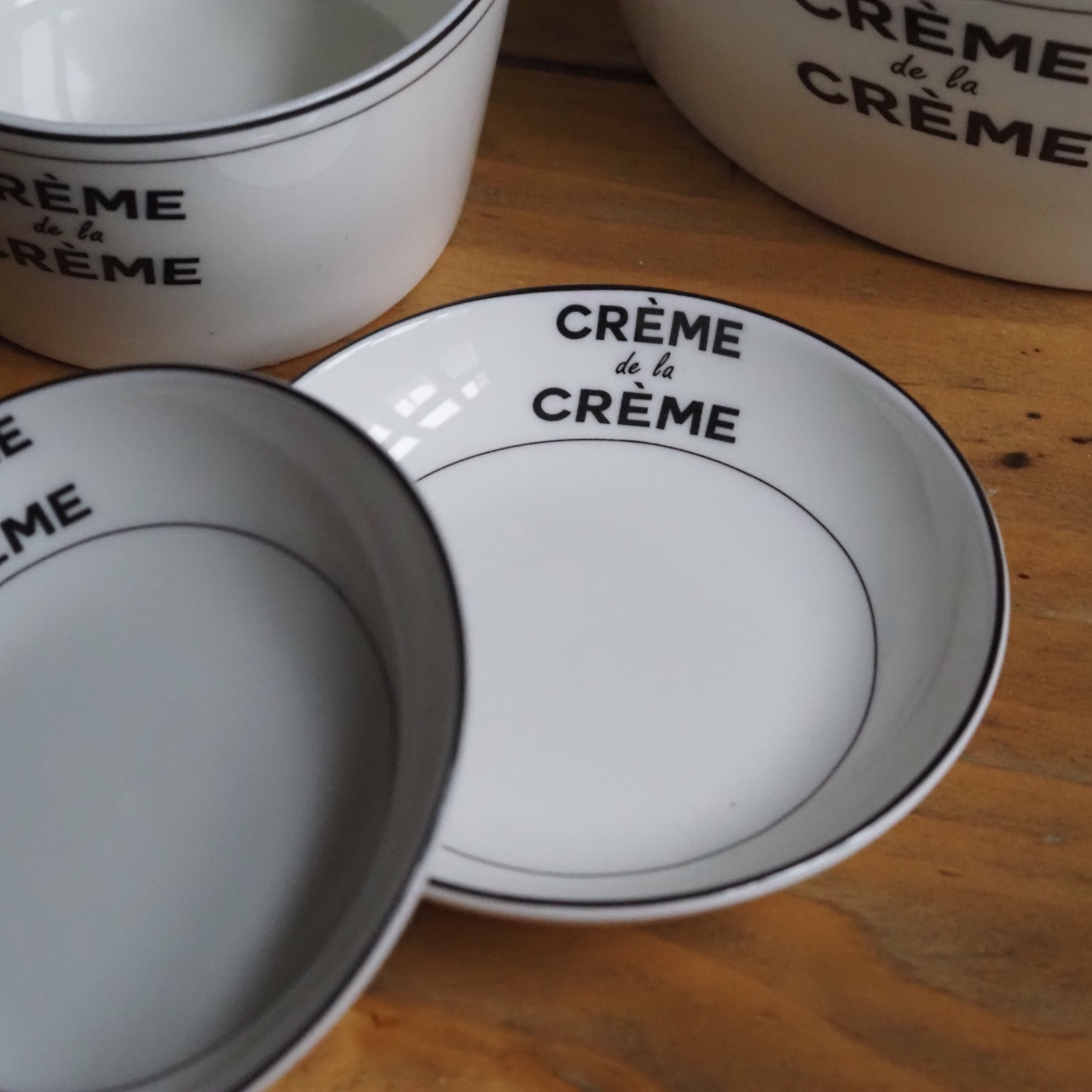 DECOR - NEW - Snackschale klein flach Porzellan Crème de la Crème