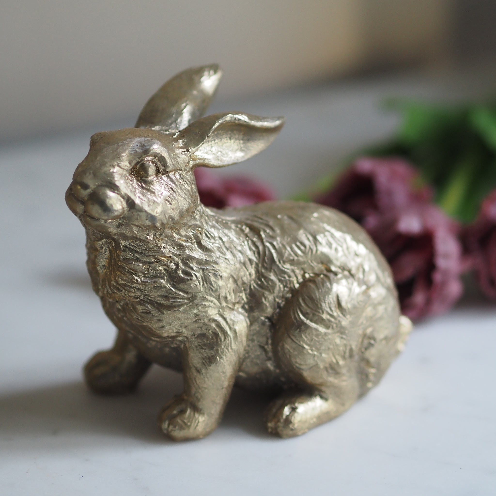 SAISON DECOR Goldener Osterhase Figur