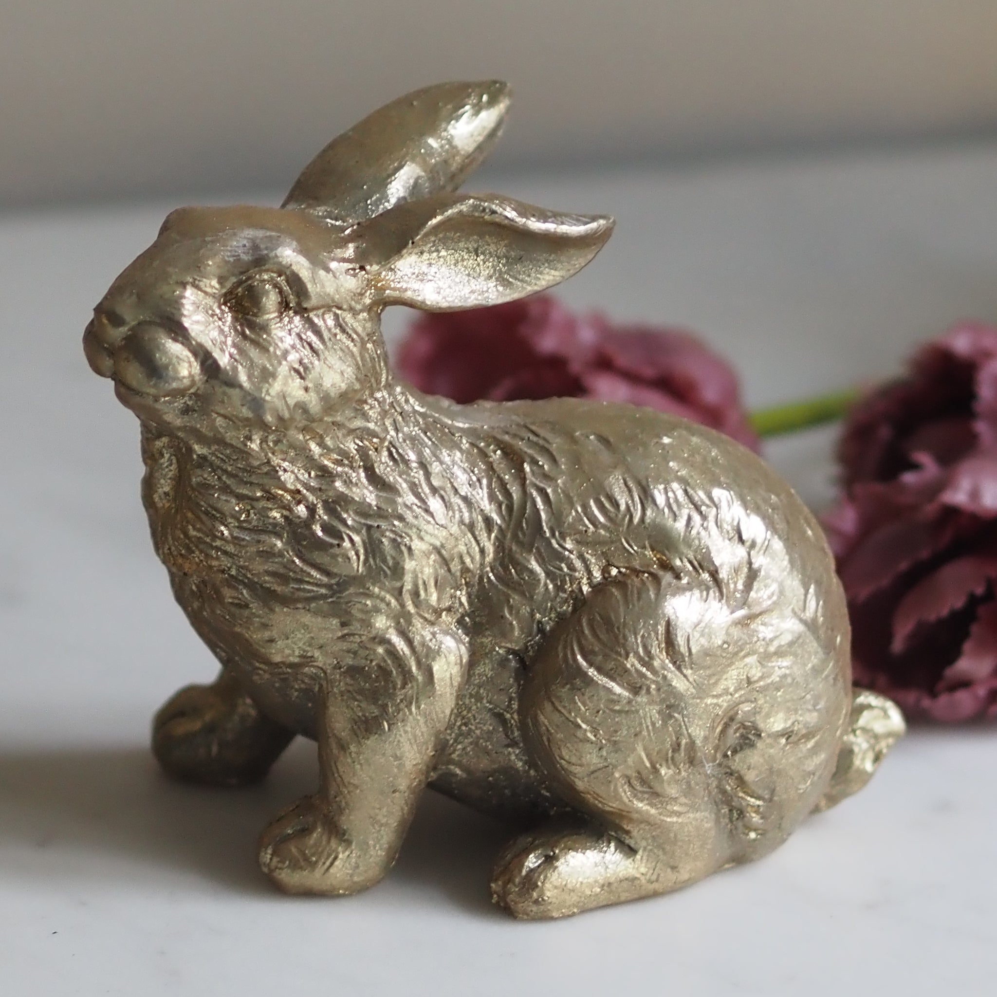 SAISON DECOR Goldener Osterhase Figur