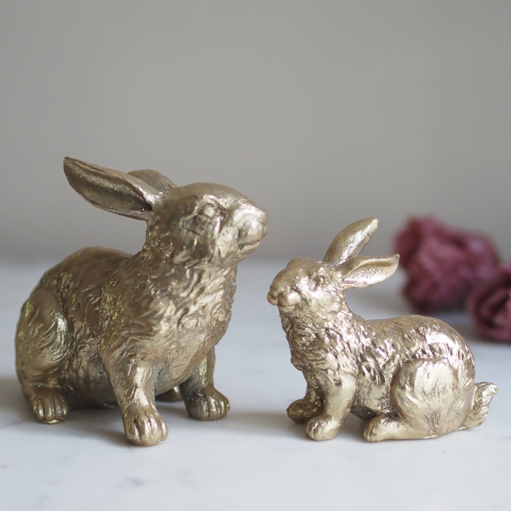 SAISON DECOR Goldener Osterhase Figur