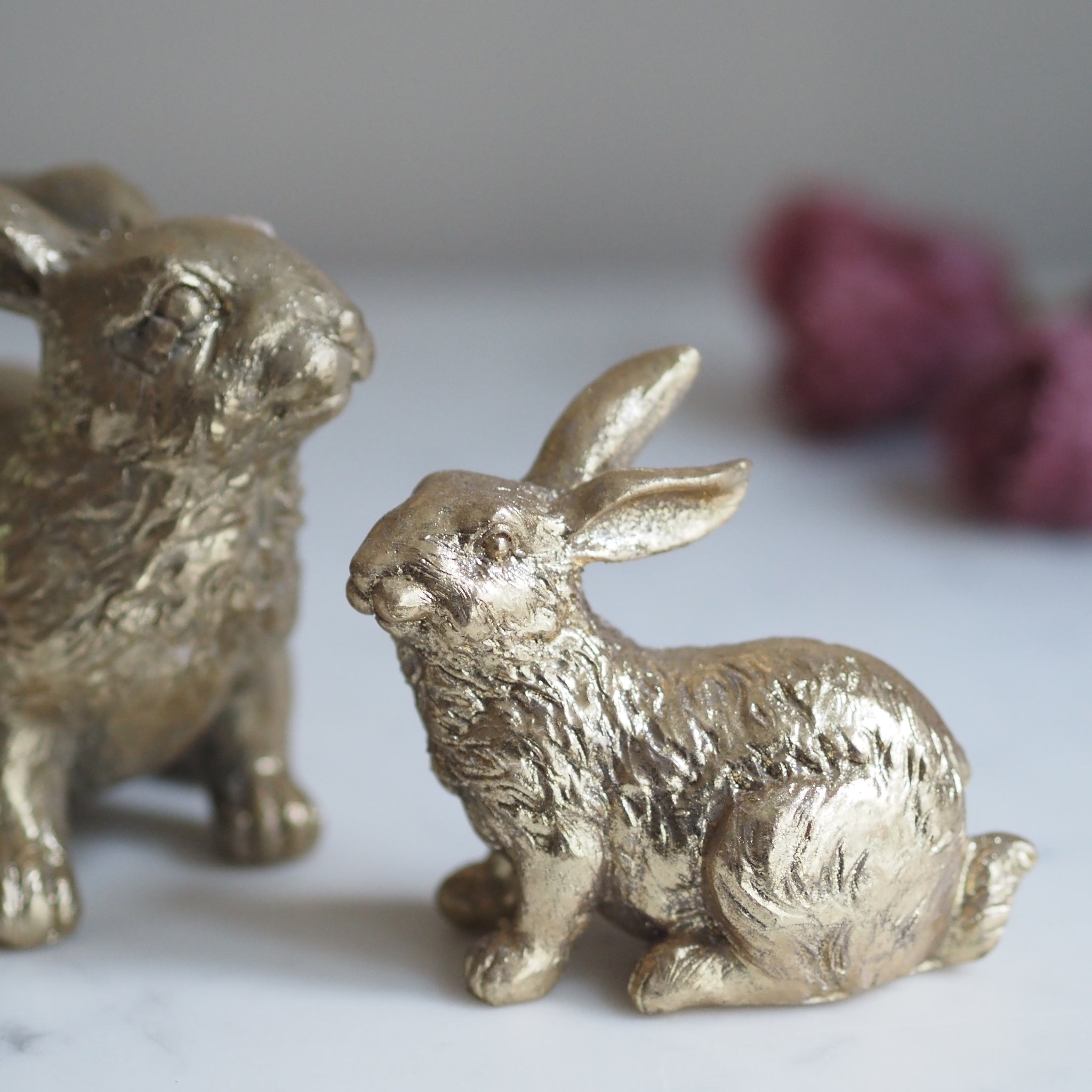 SAISON DECOR Goldener Osterhase Figur