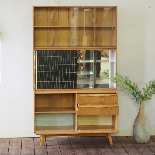 Mid Century Design Vitrine Highboard der 50er Schrank