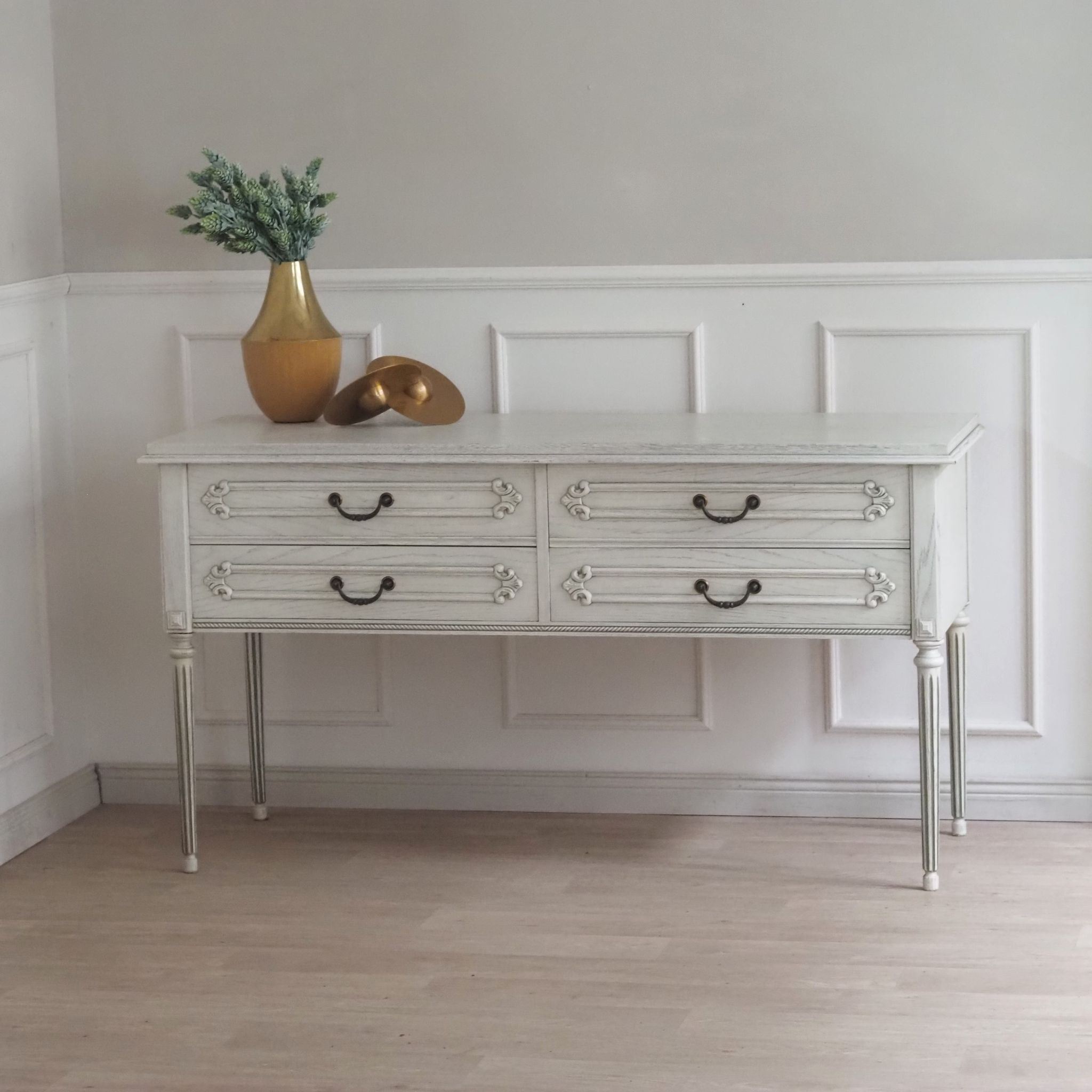 Vintage Schubladenkommode im französischen Louis XVI Stil - Sideboard mit Schubladen